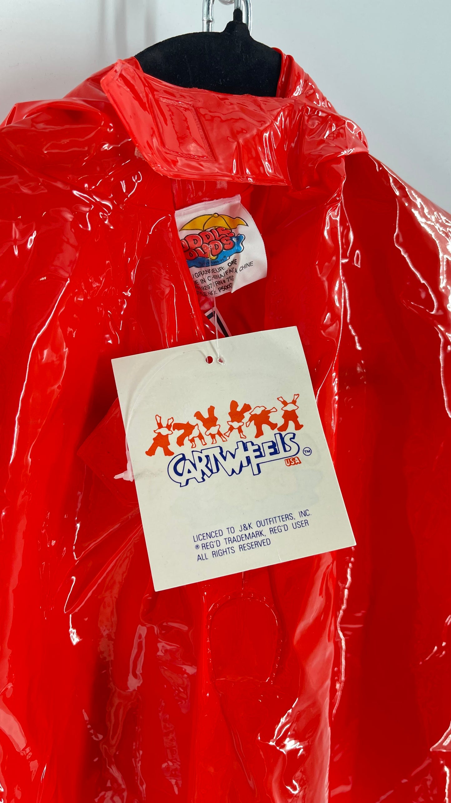 Deadstock Vintage Puddle Duds Puppy Rain Poncho with Dog Hood and Floppy Ears ‘90s (One Size)