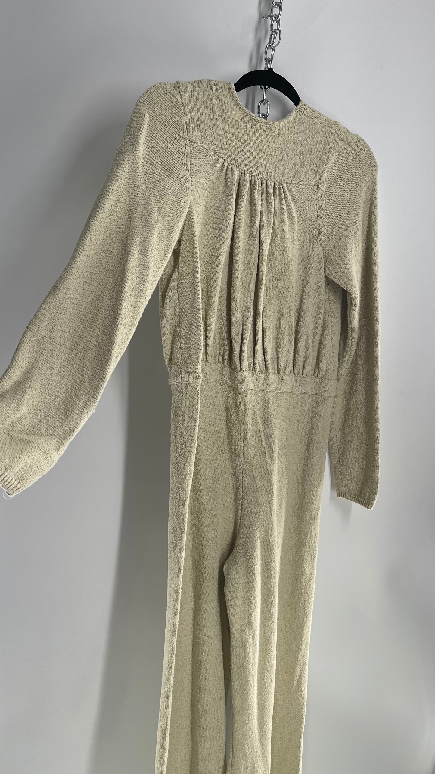 Free People Sage Thick Knit Jumpsuit (Large)