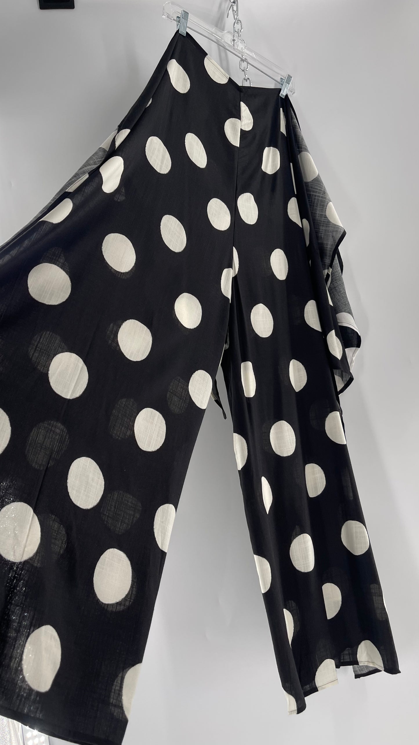 Handmade 9 in 1 Black/White Polka Dot Jumpsuit (One Size) •AS SEEN ON TIKTOK•