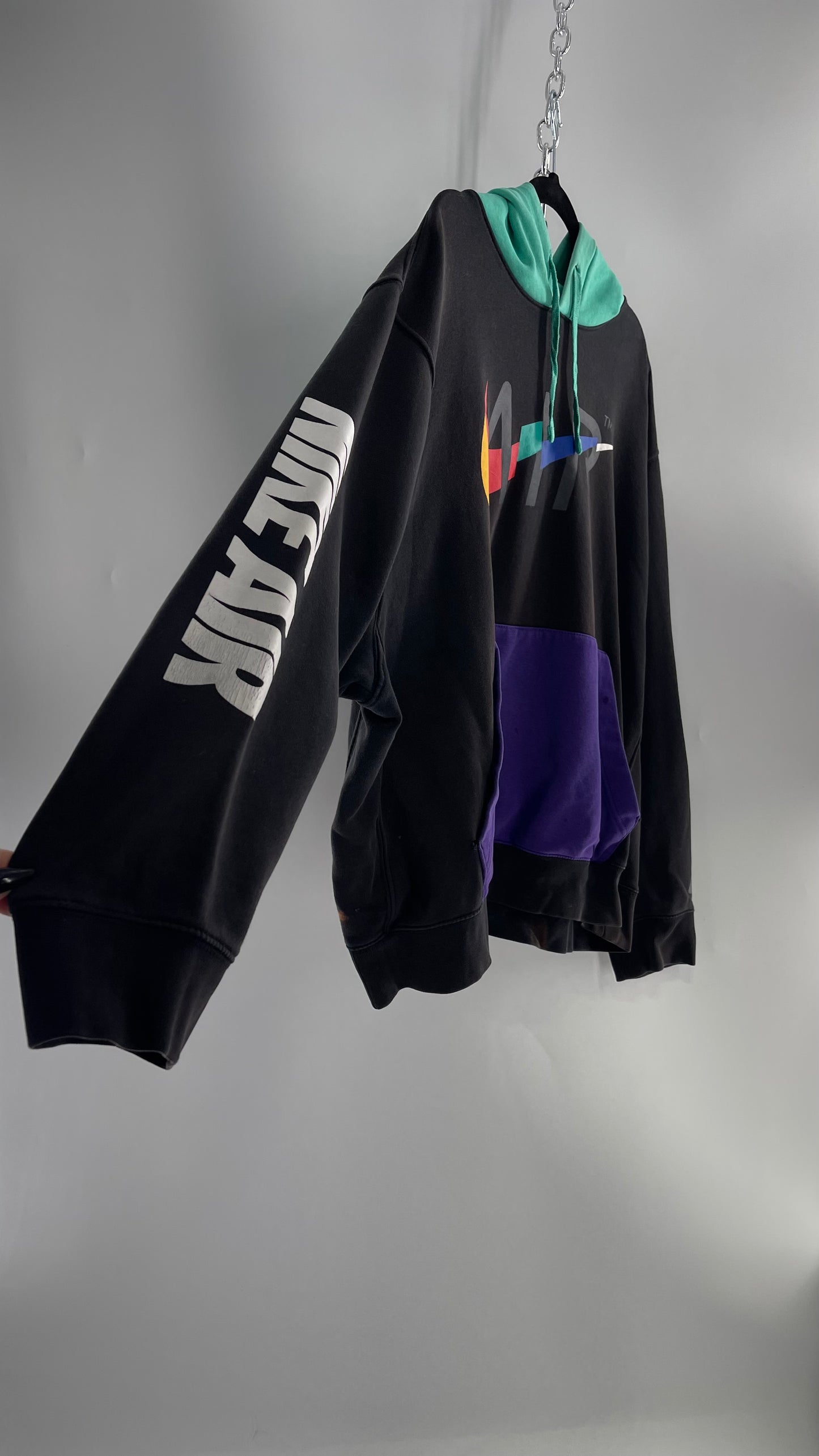 NIKE Air Color Block Nintendo Aesthetic Hoodie (XXL)