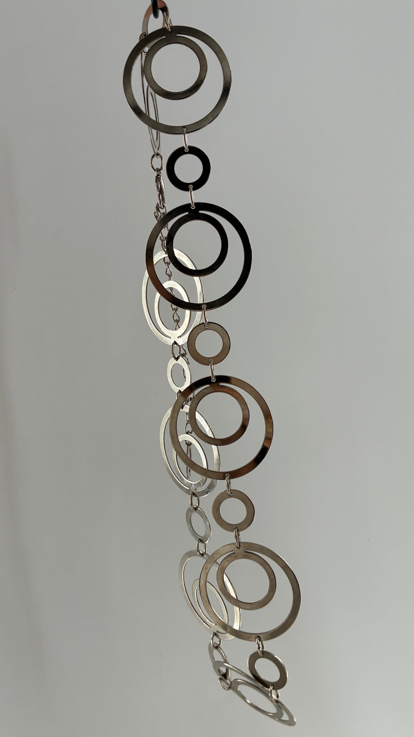 Vintage Disco Style Metal Circle Belt
