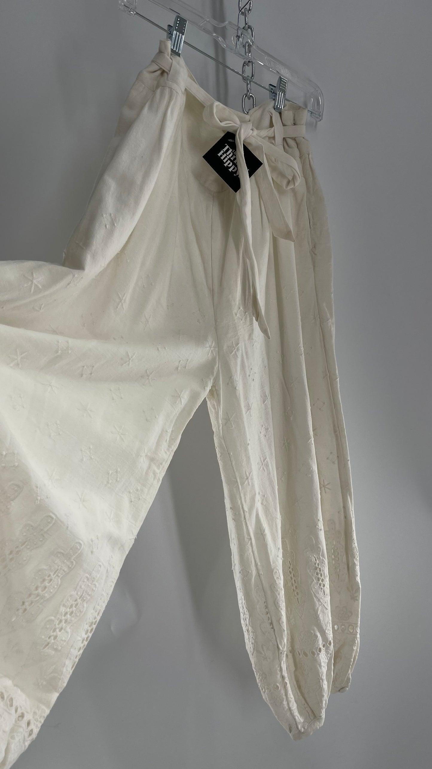 Free People Eyelet Cotton Gauze Embroidered Haram Pant (4)