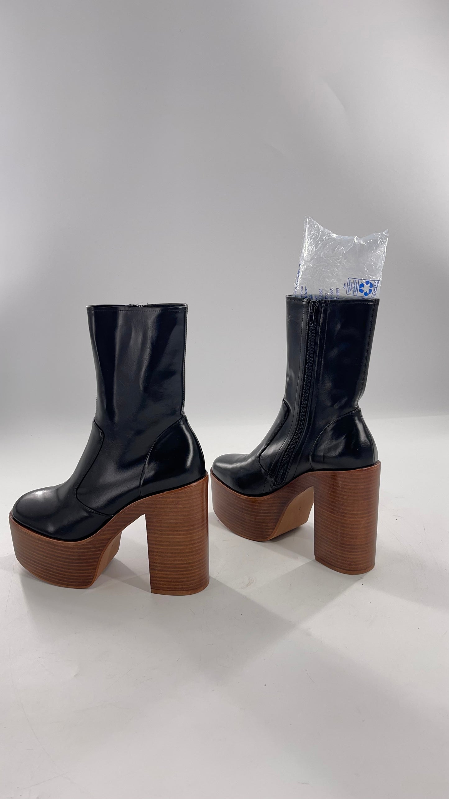 Jeffrey Campbell Mexique Black Boot with Platform And Chunky Wooden Heel (8)