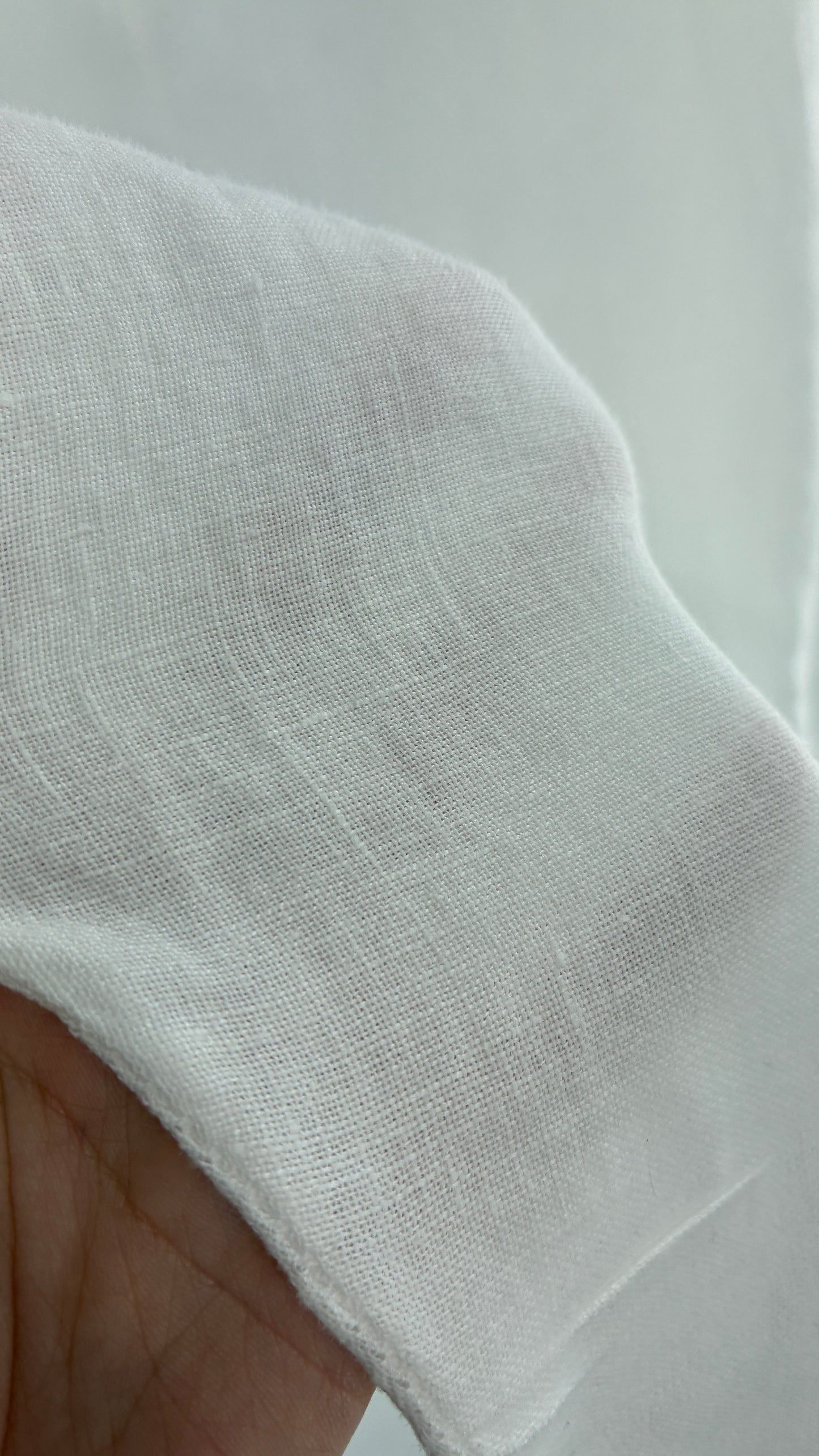 Vintage White 100% Linen Made in Italy Blouse Dress (Large)