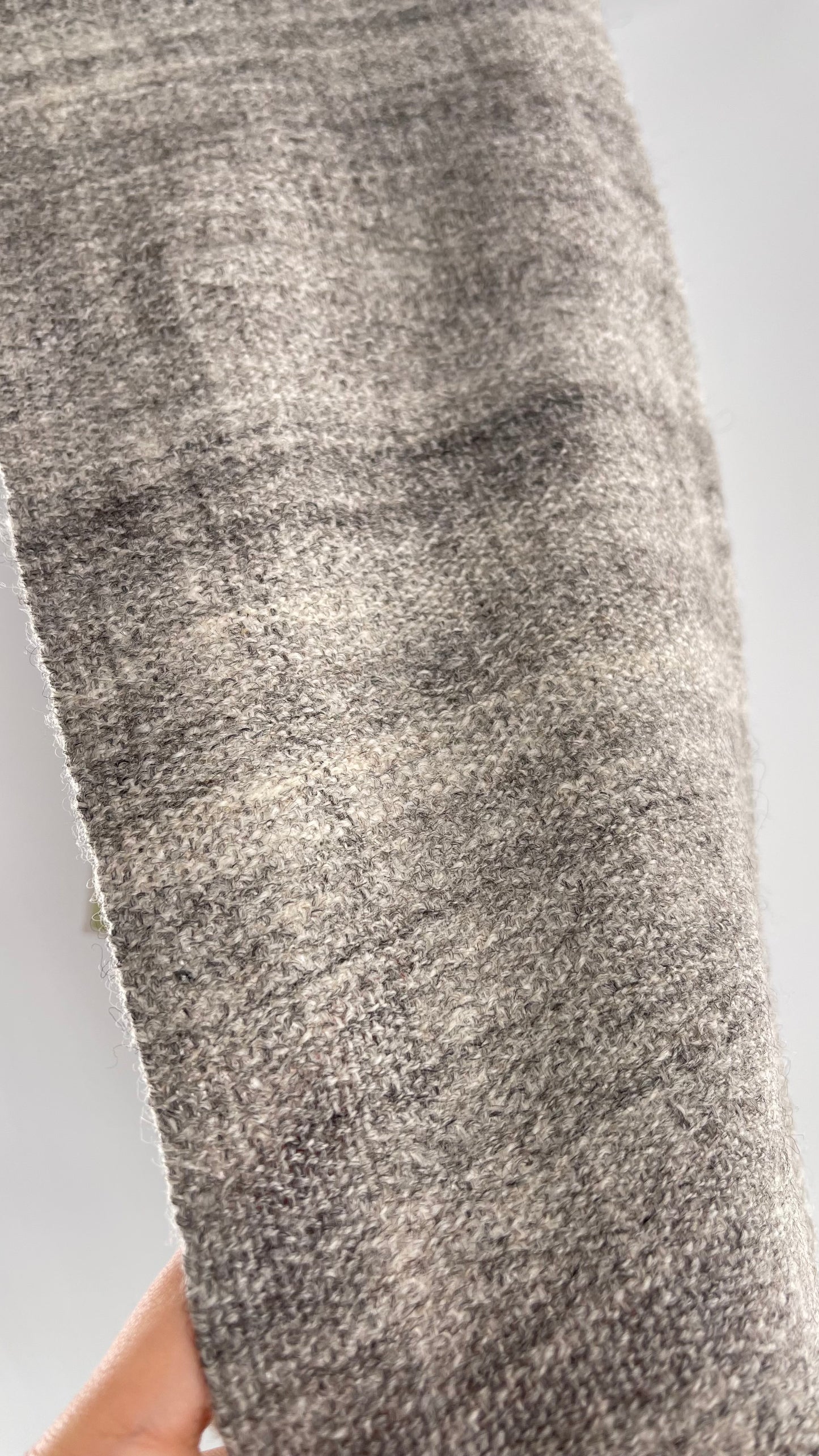 JuSt Shetland Handspun + Handwoven Shetland Yarn Julia Downing Nordus, Scousburgh Grey Woven Scarf