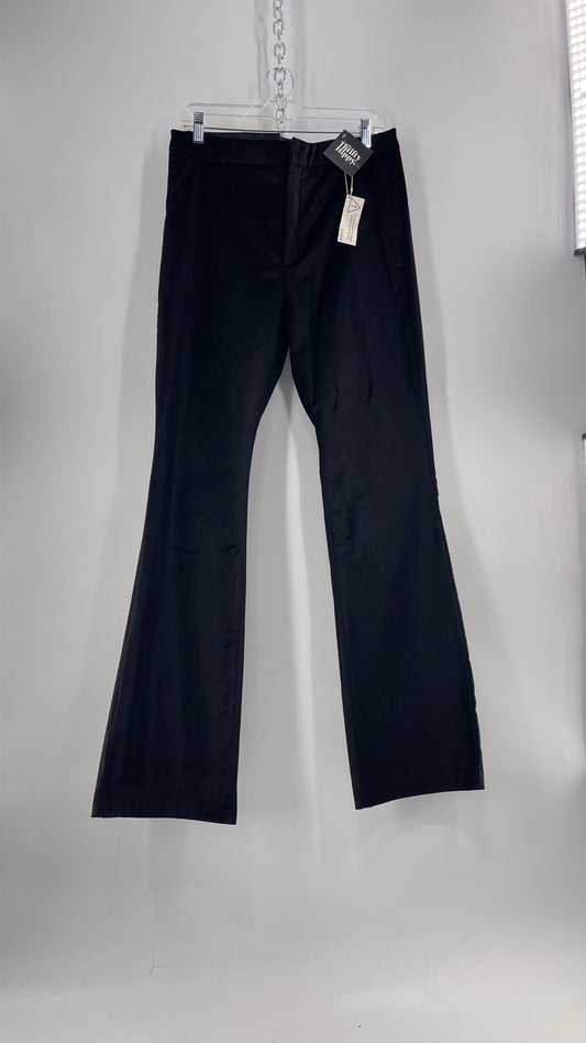 BLANK NYC Black Velvet Kick Flares (31) tá