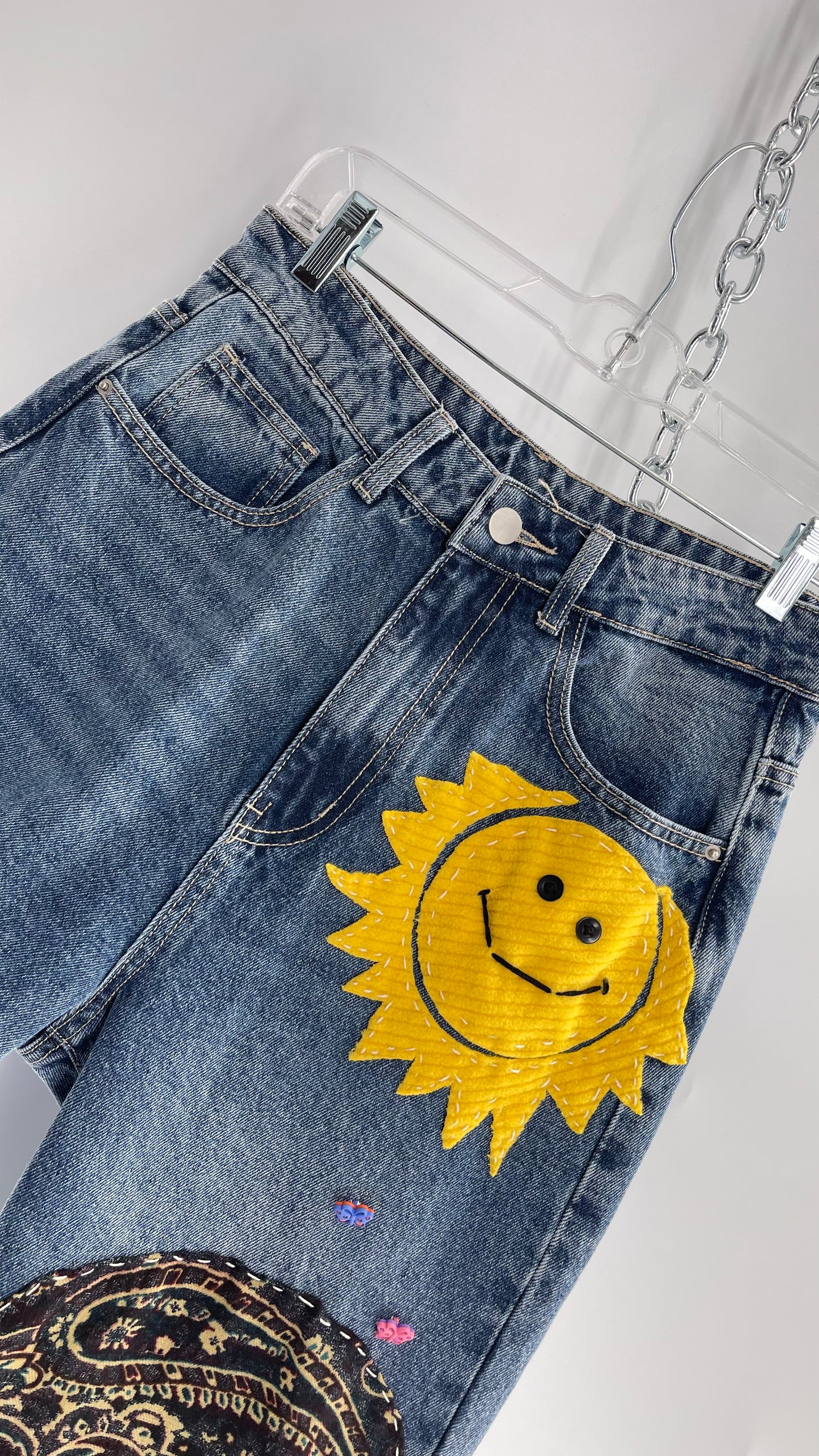 CUSTOM Hand Made Hand Sewn Patchwork Sun Dazed Denims (26)