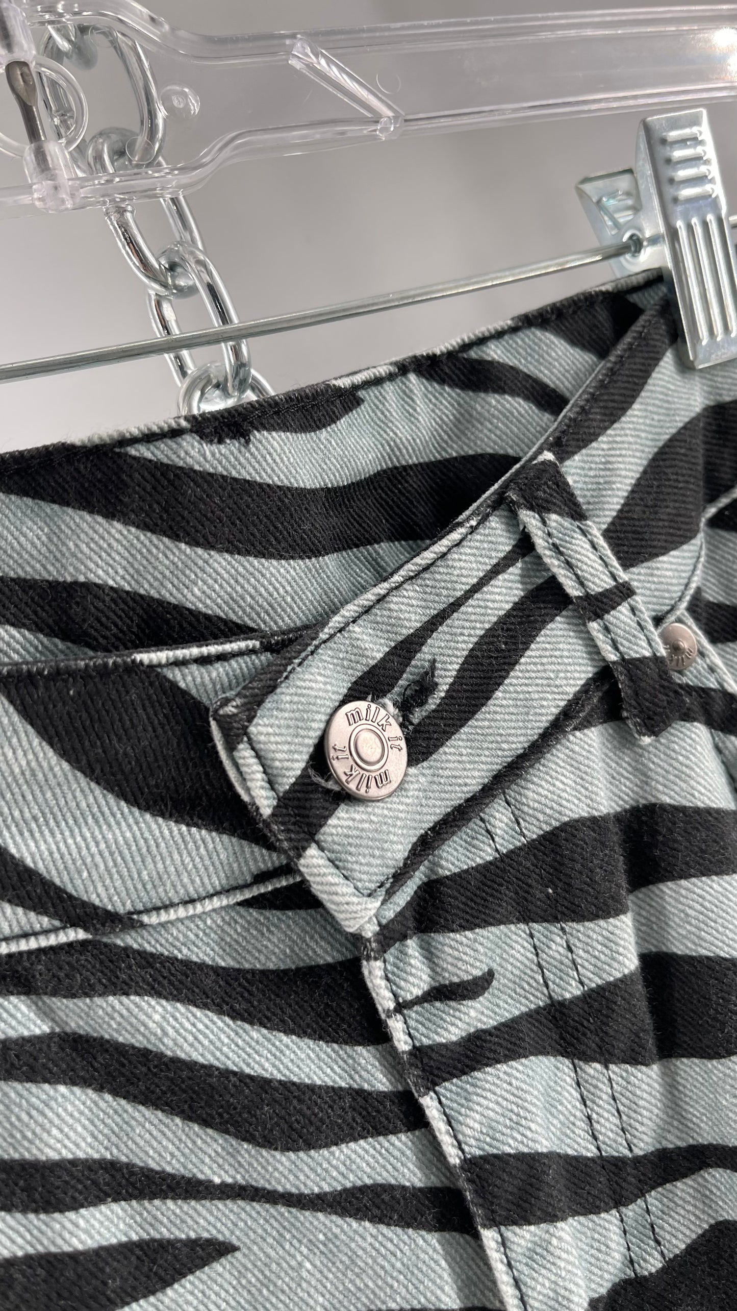 Milk It Baby Blue Kickflares in Zebra Patterning (26)