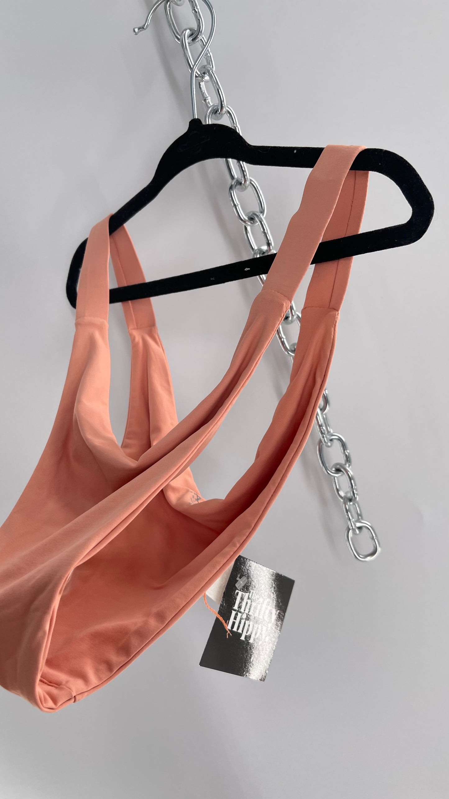 TAVIK Pink Cheeky Tanga Swim Bottoms (Large)