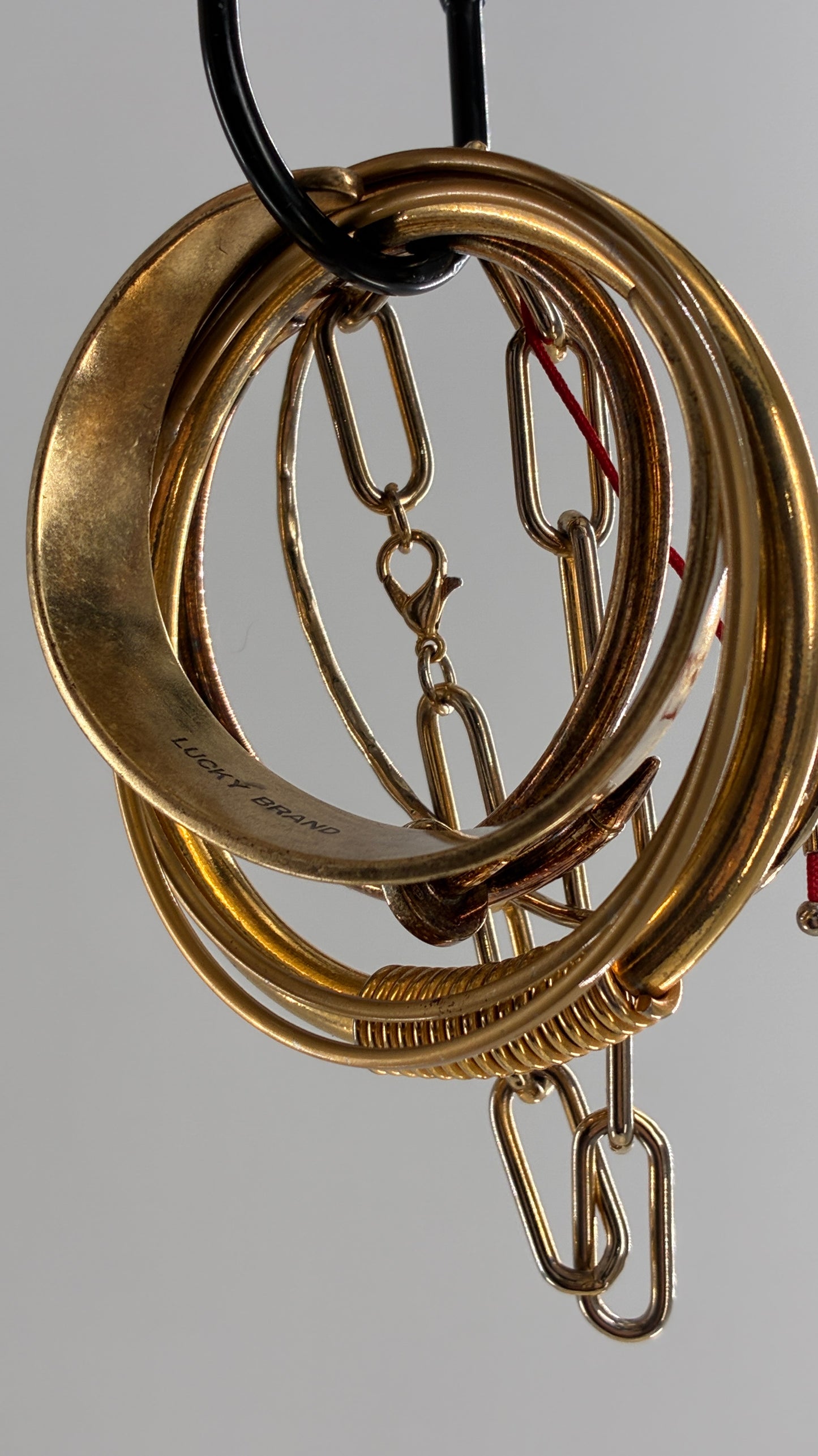 Vintage Set of Gold Bangles and Bracelets