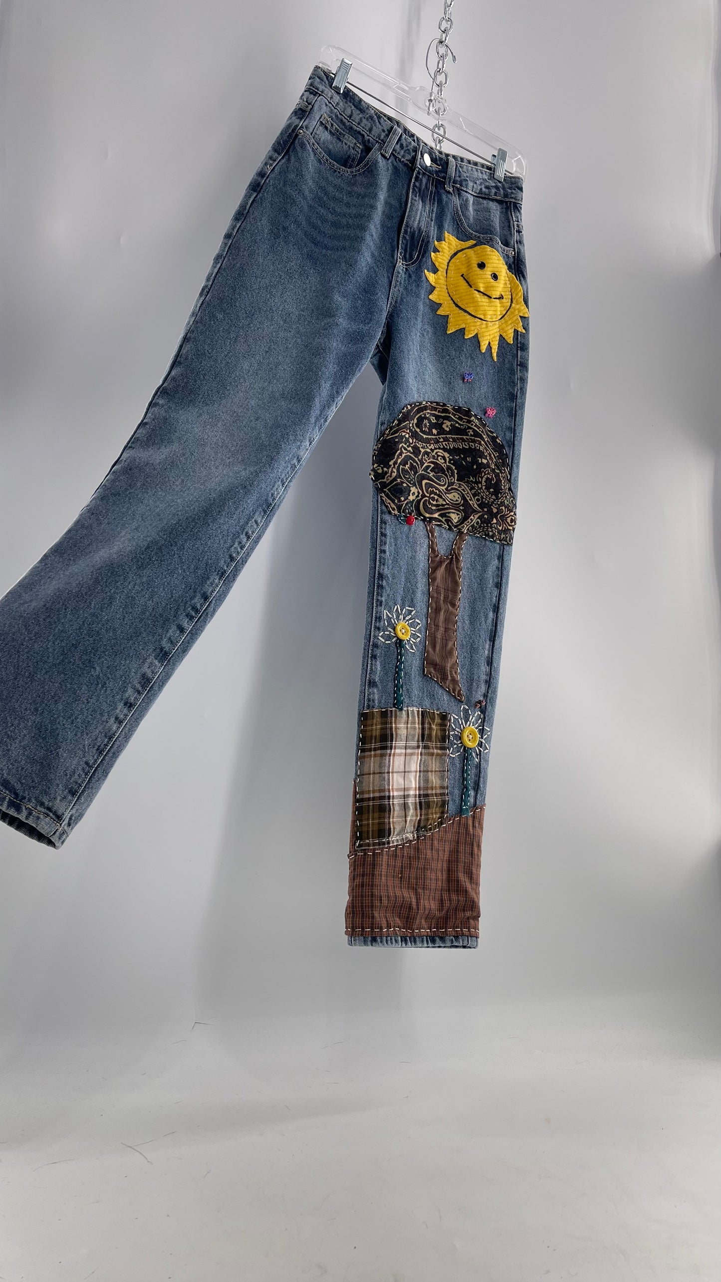 CUSTOM Hand Made Hand Sewn Patchwork Sun Dazed Denims (26)