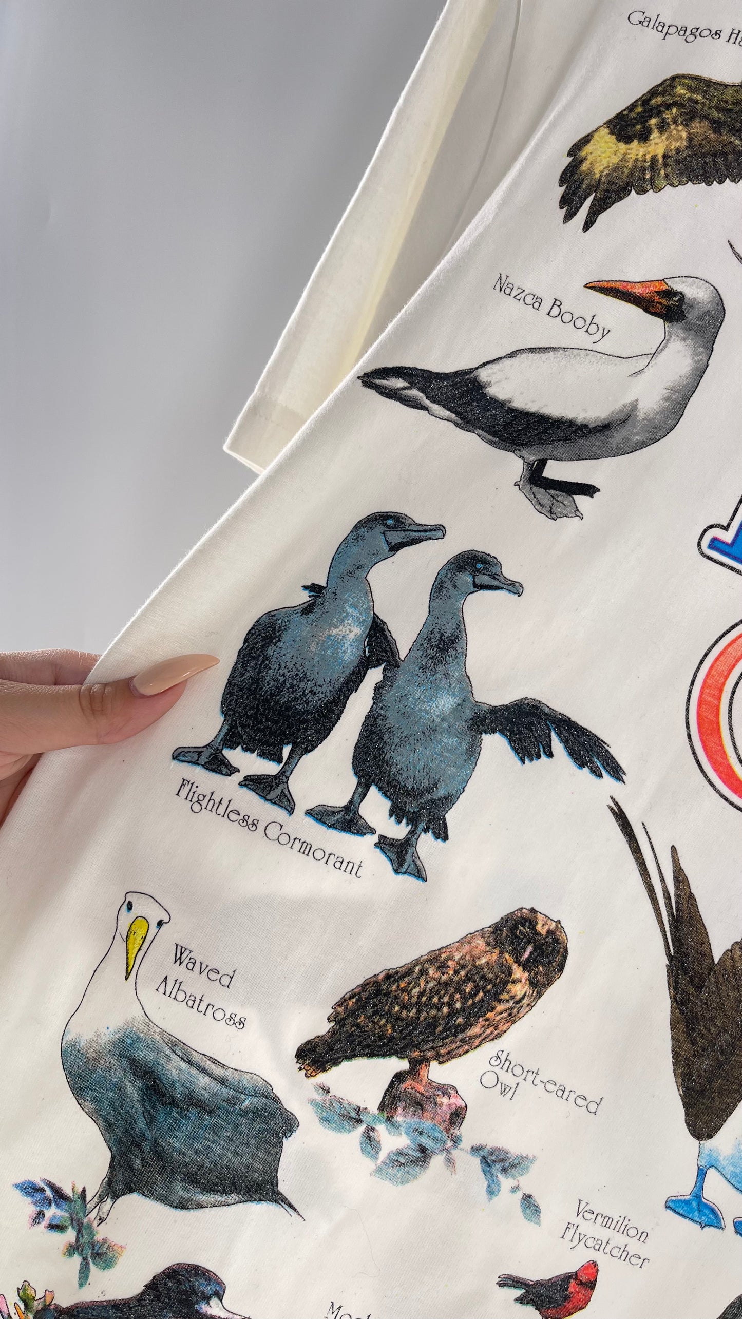 Vintage Glitter Galapagos Bird Species T (Medium)