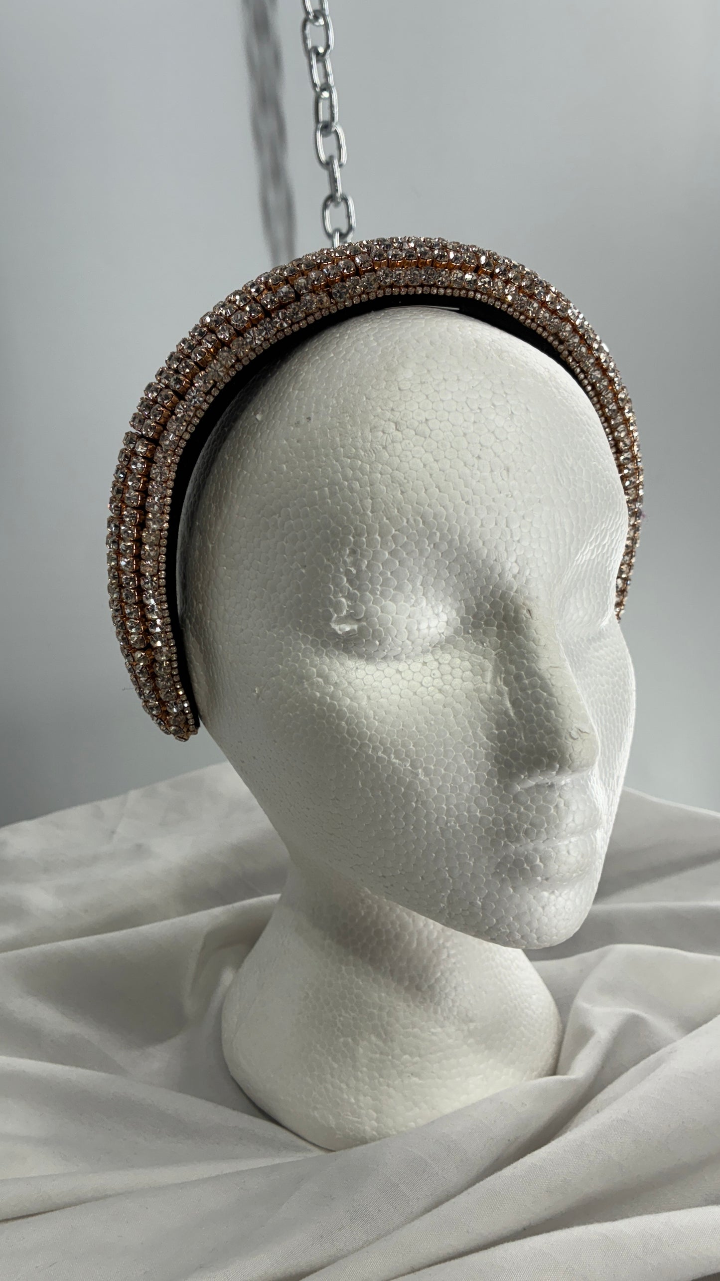 Rhinestone Encrusted Gold Headband