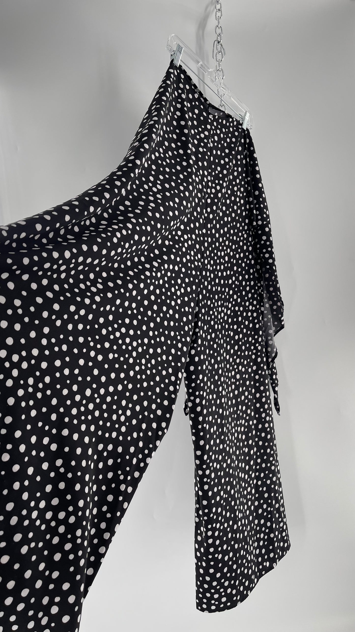 Handmade 9 in 1 Jumpsuit Covered in Black/White Dalmatian Polka Dot Pattern (One Size) •AS SEEN ON TIKTOK•