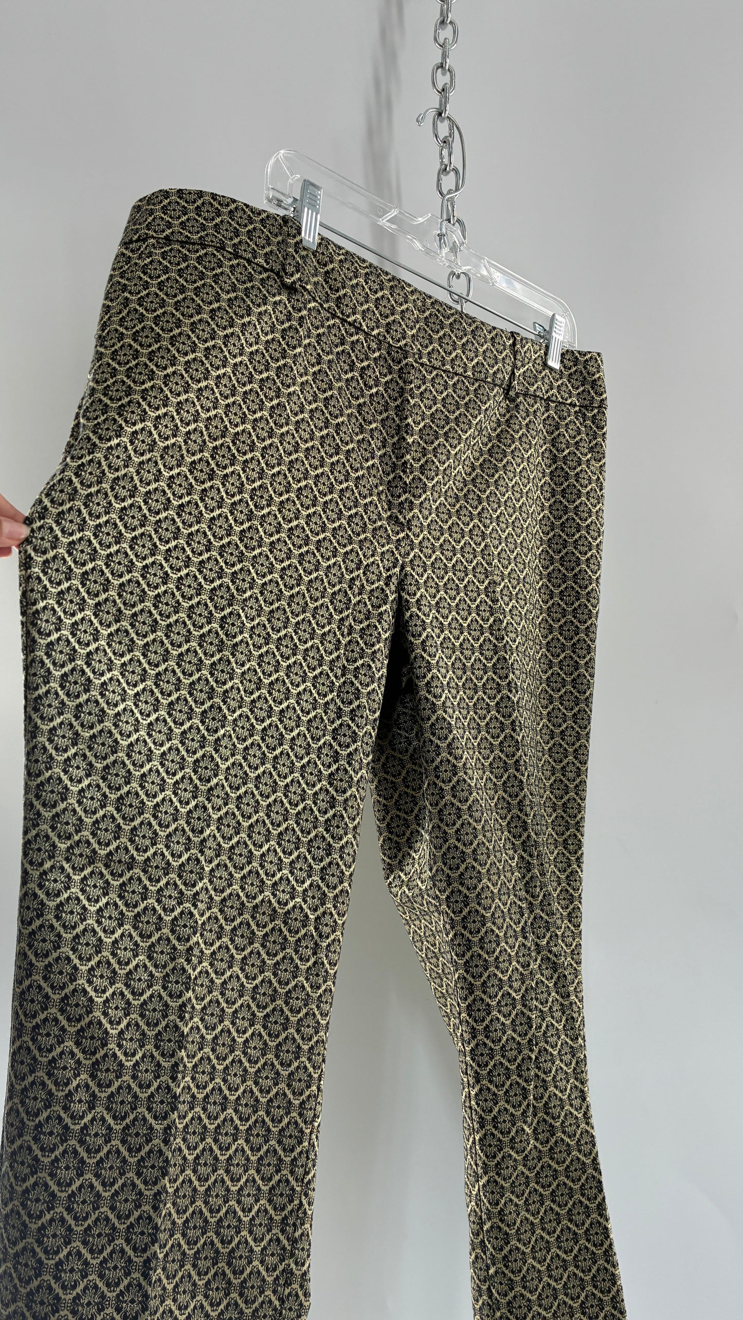 ANNE TAYLOR Signature Woven Pleated Trouser (14)