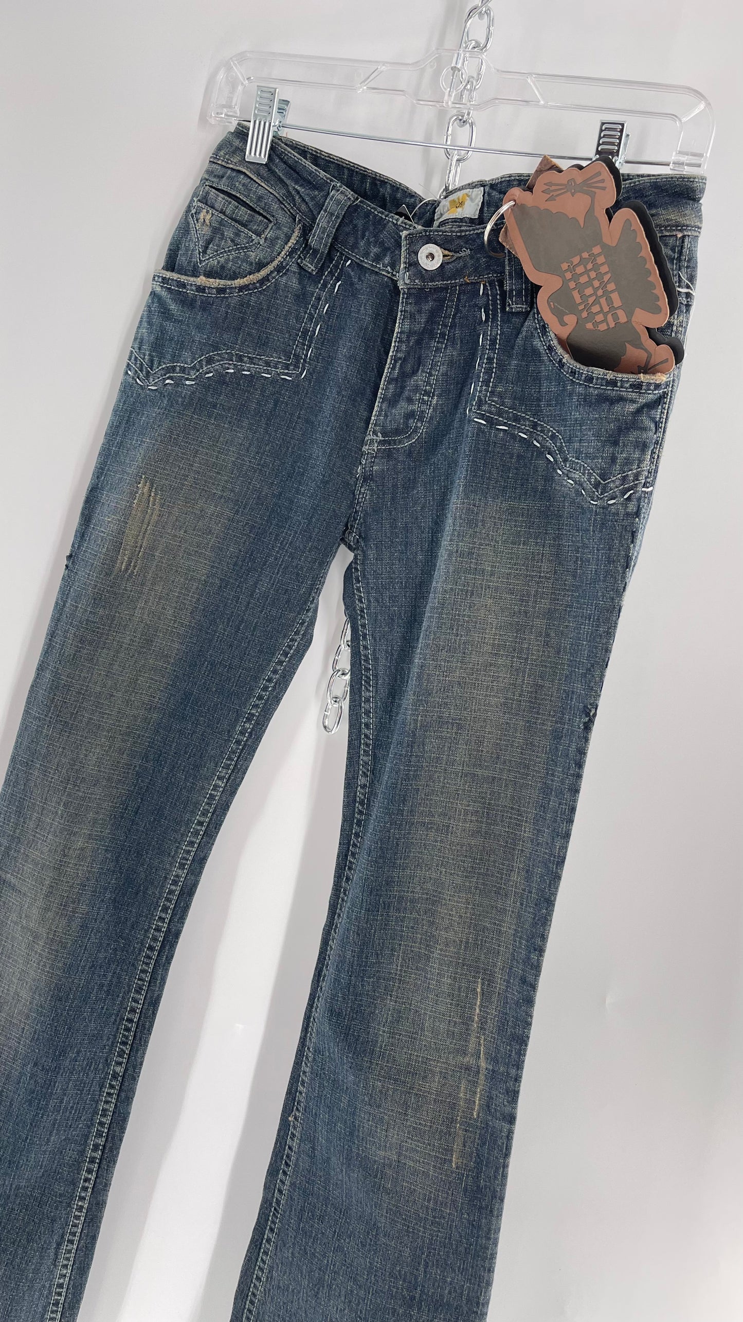 Antik Denim Embroidered Pocket Kick Flares with Western Bum Stitching (28)