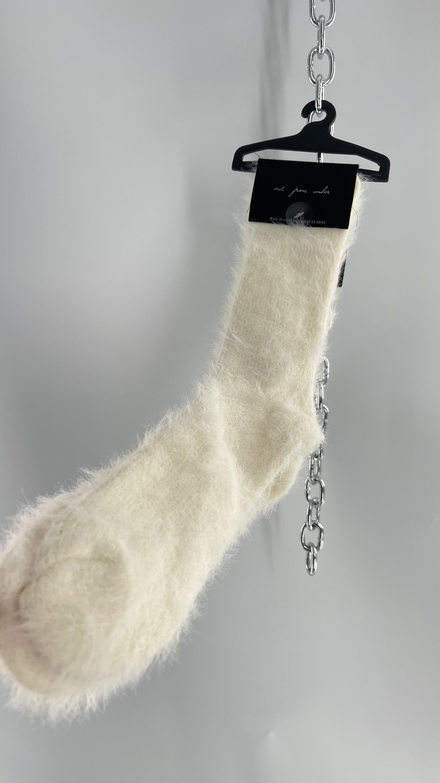 Urban Outfitters Shaggy Fluffy Knee High Socks