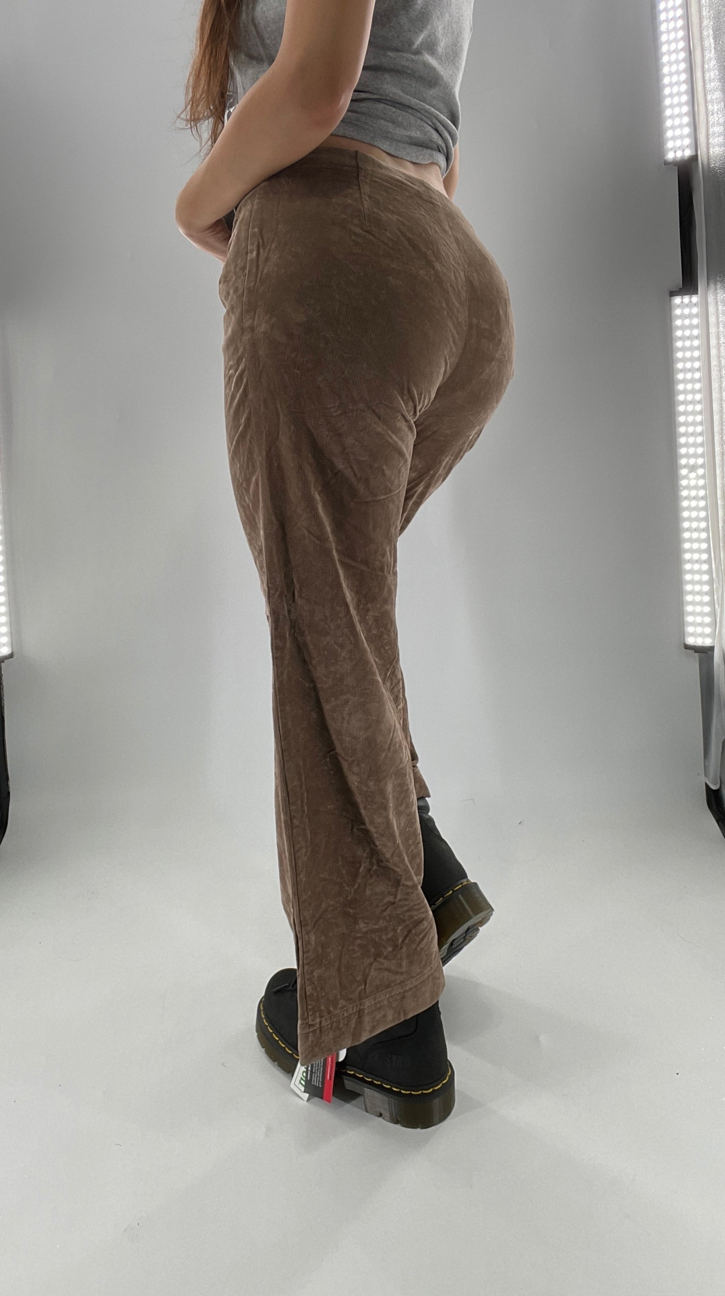 Vintage Crushed Corduroy Cropped Straight Leg Trouser J JILL (2P)