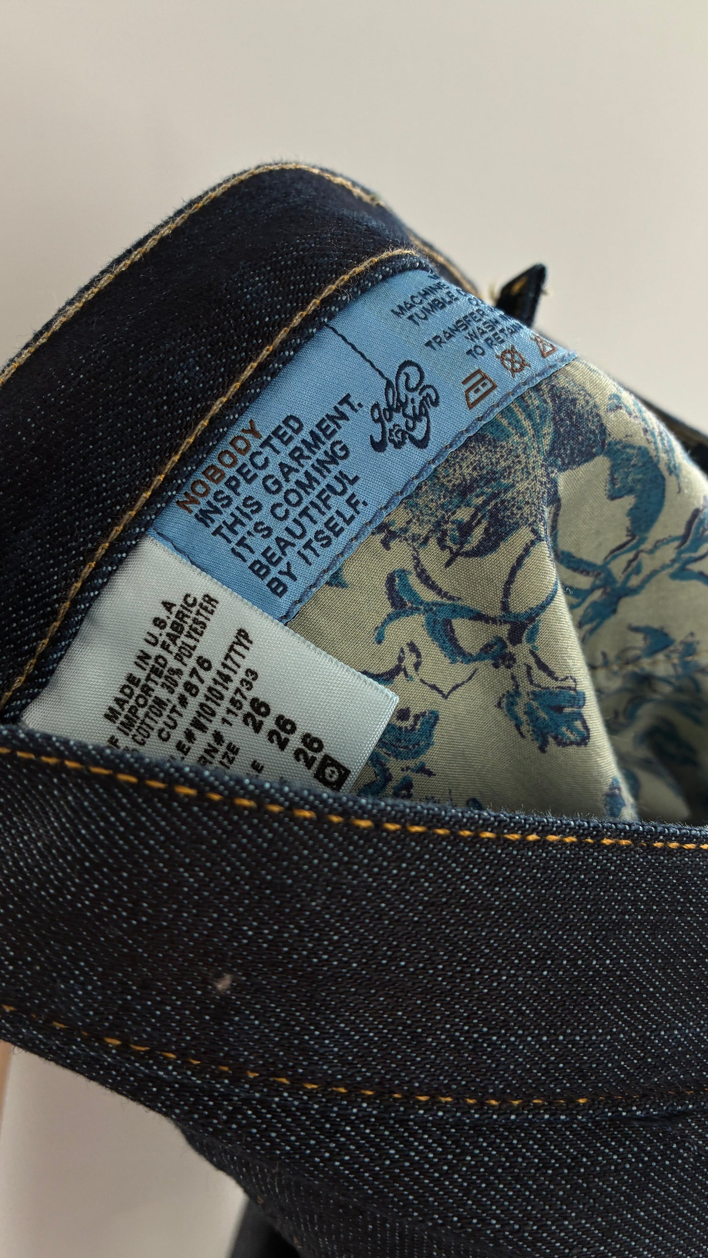 Vintage GOLD SIGN Dark Wash Low Rise Jeans (26)