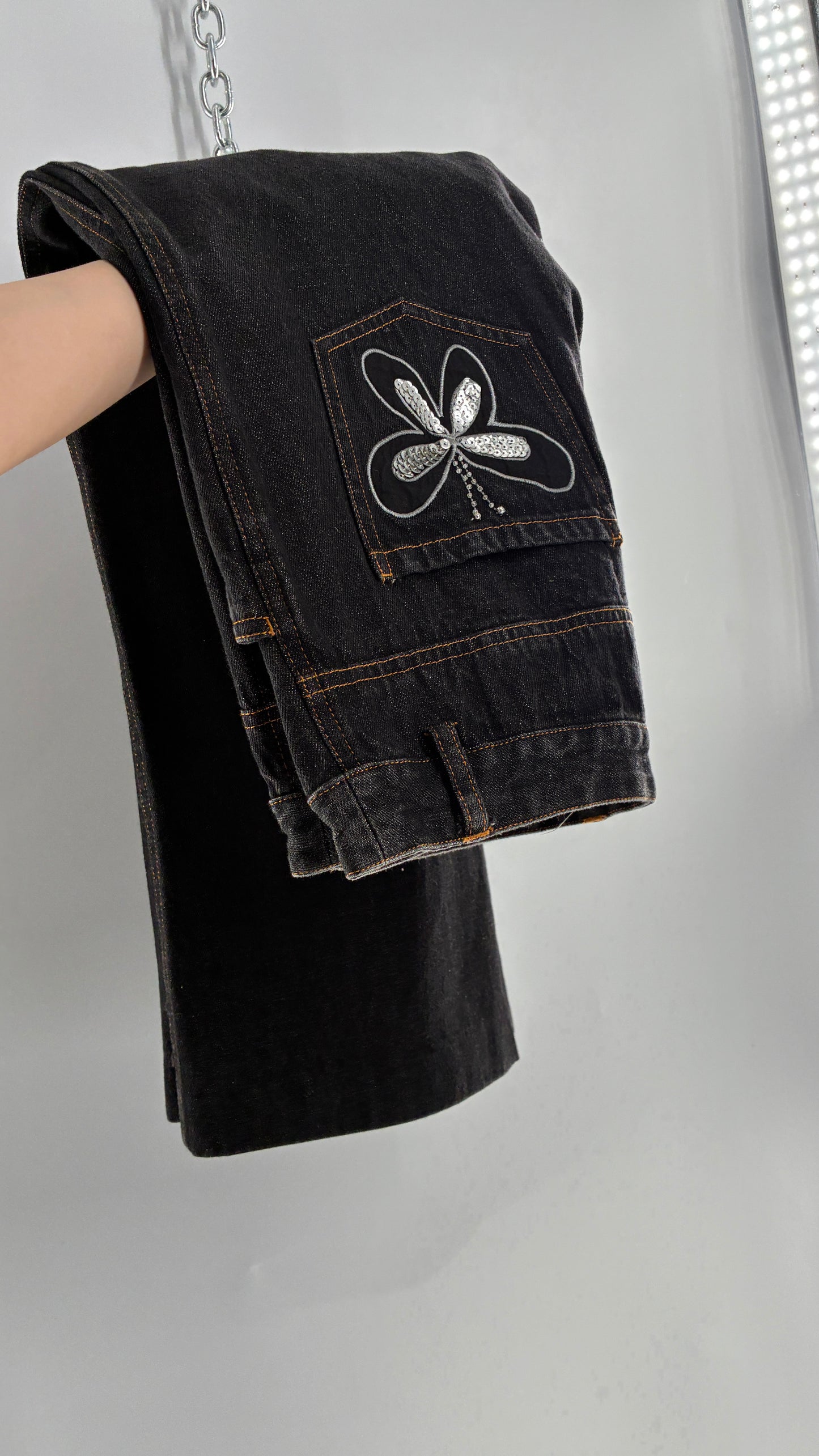 Vintage FORENZA Denim with Sequin Butterfly Detail (12)