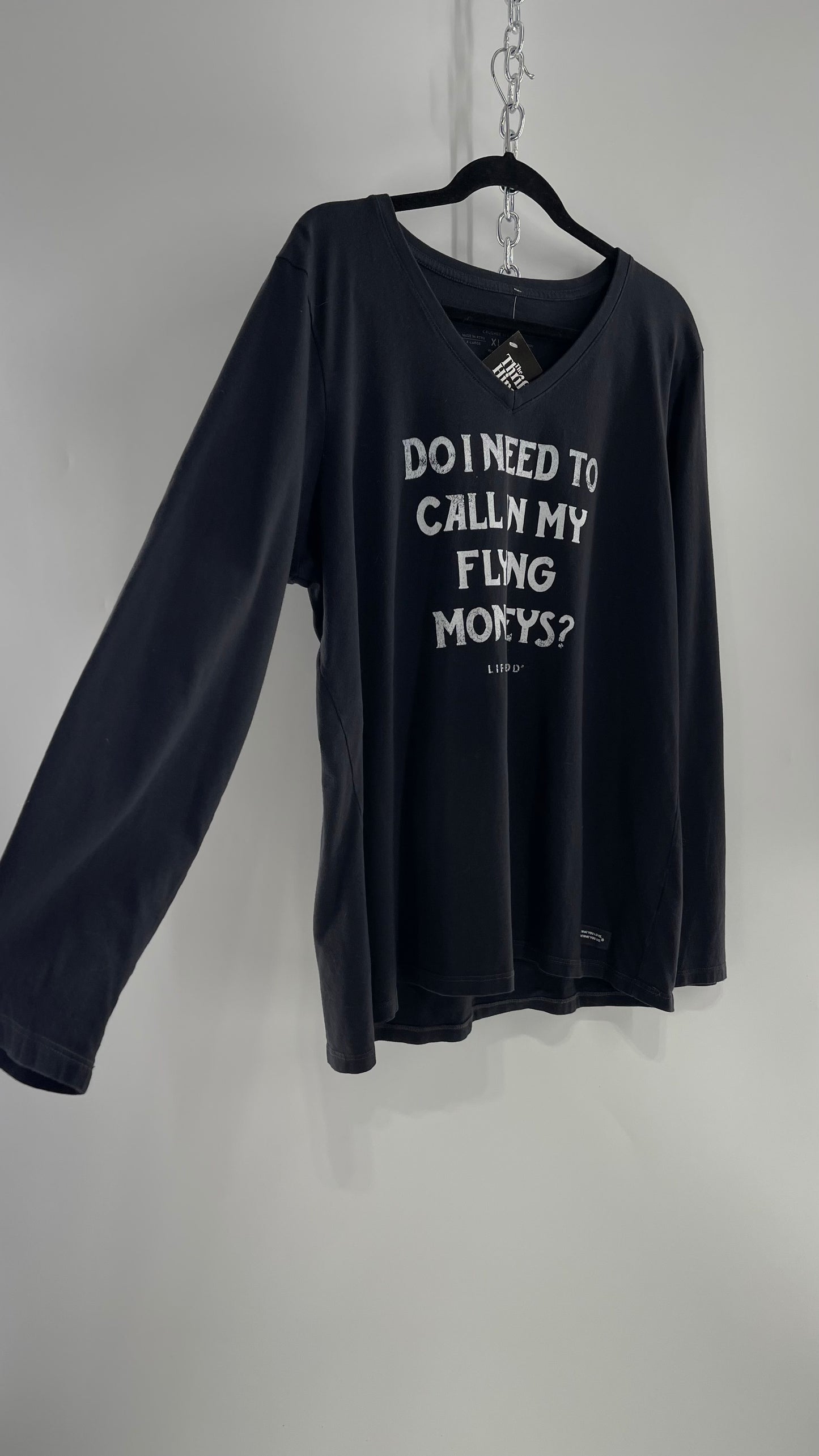 LIFE IS GOOD “Do I need to call in my Flying Monkeys?” T Shirt (XL)