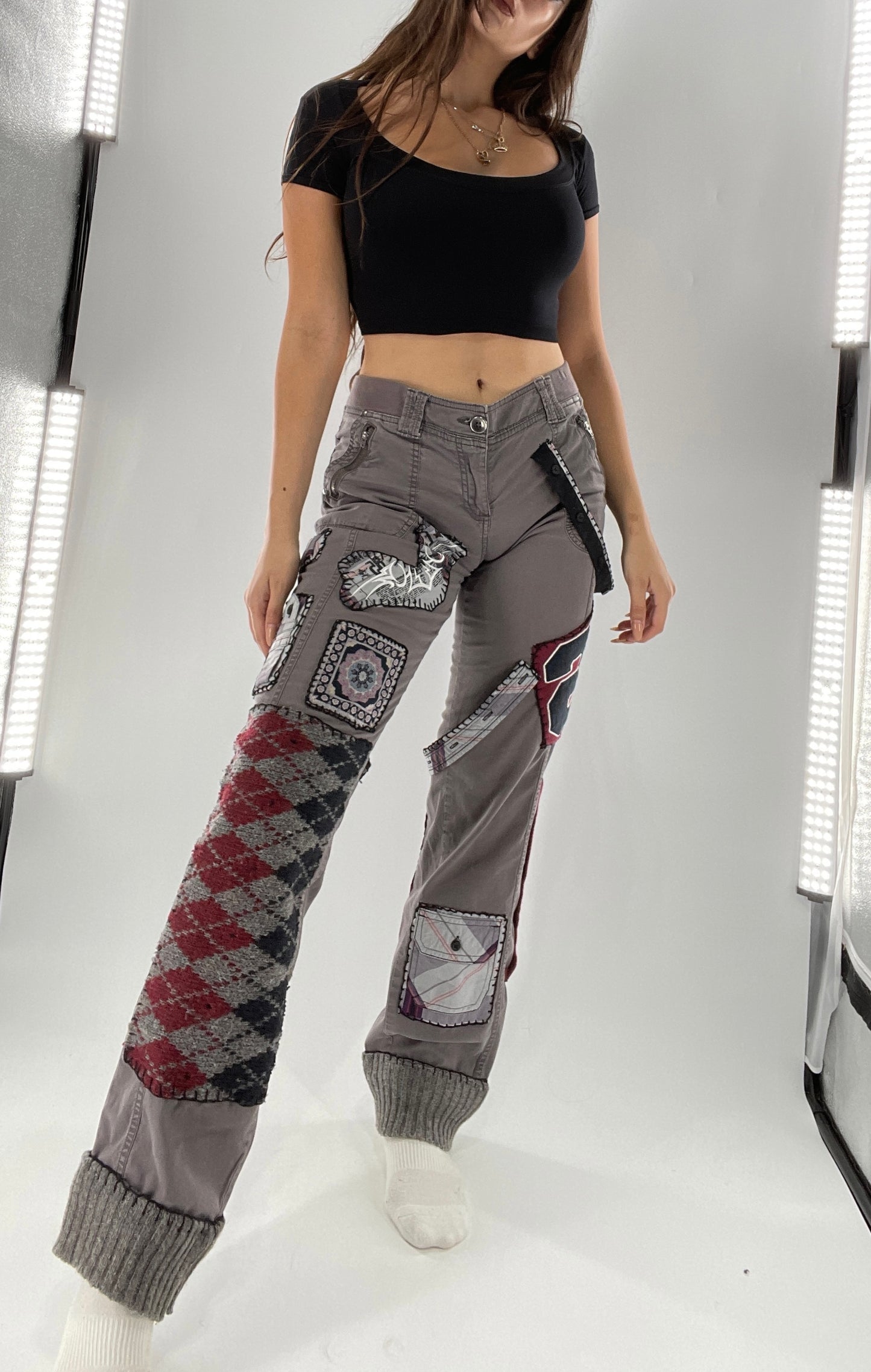 CUSTOM Handmade Patchwork Straight Legs (4)