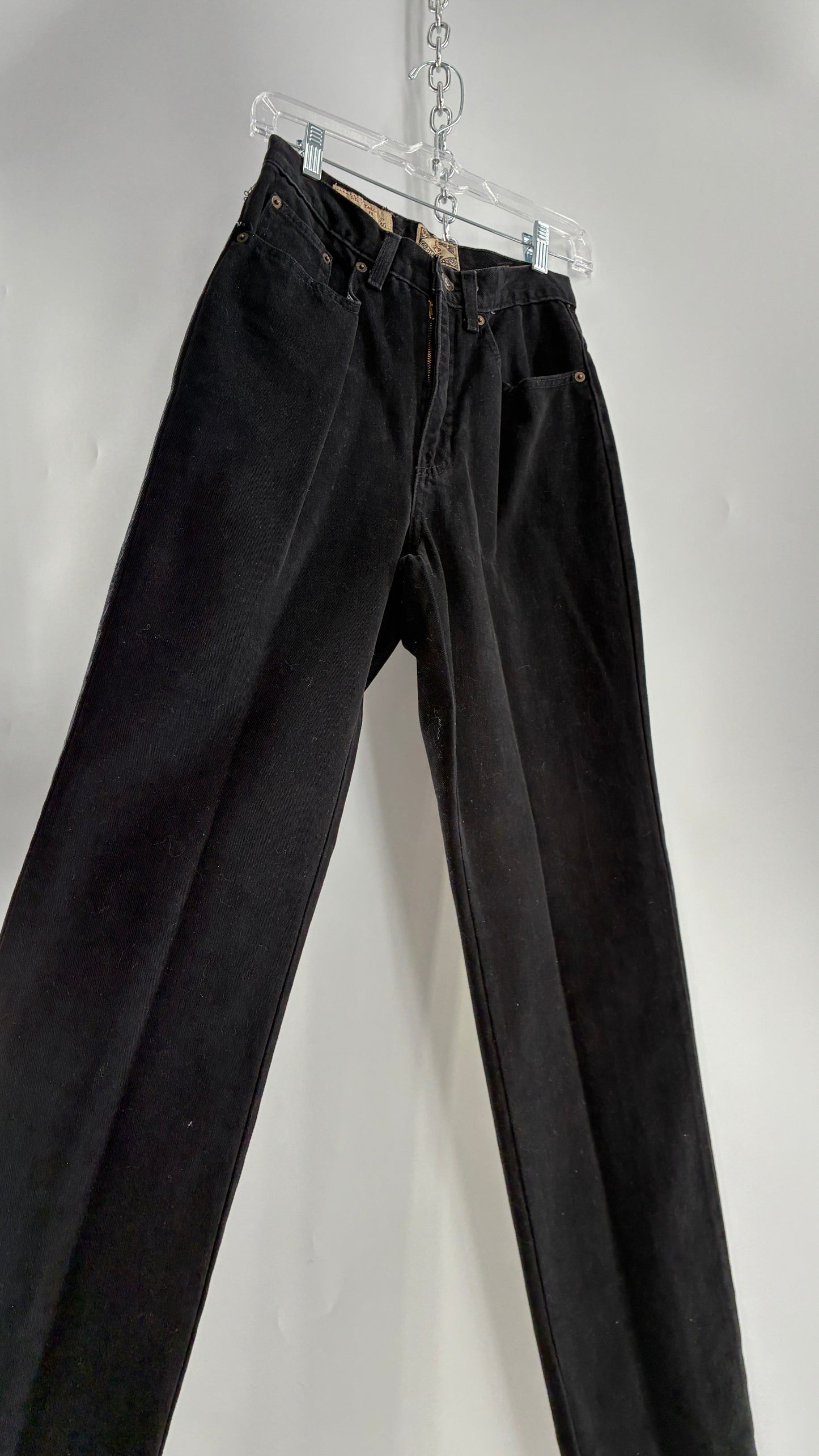 Deadstock Vintage 1980s EXPRESS Black High Waisted Mom Jean (5/6)