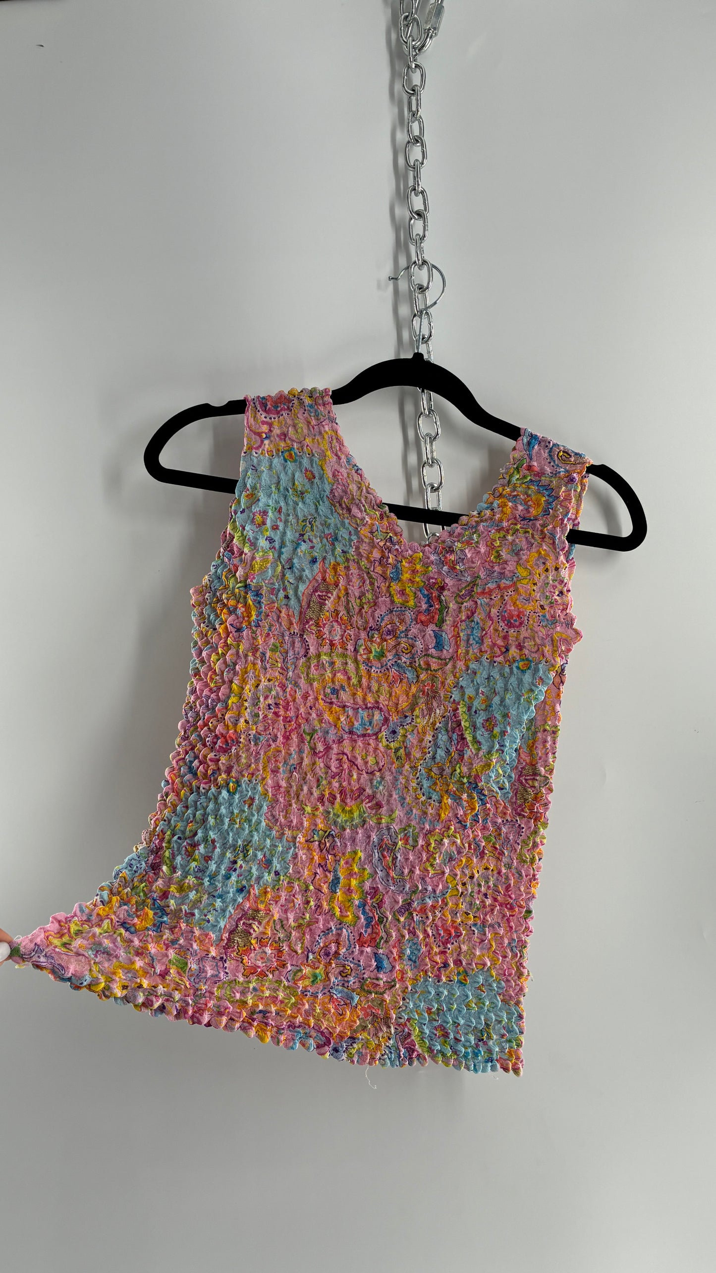 Vintage 1990s Patterned Popcorn Camisole (One Size)