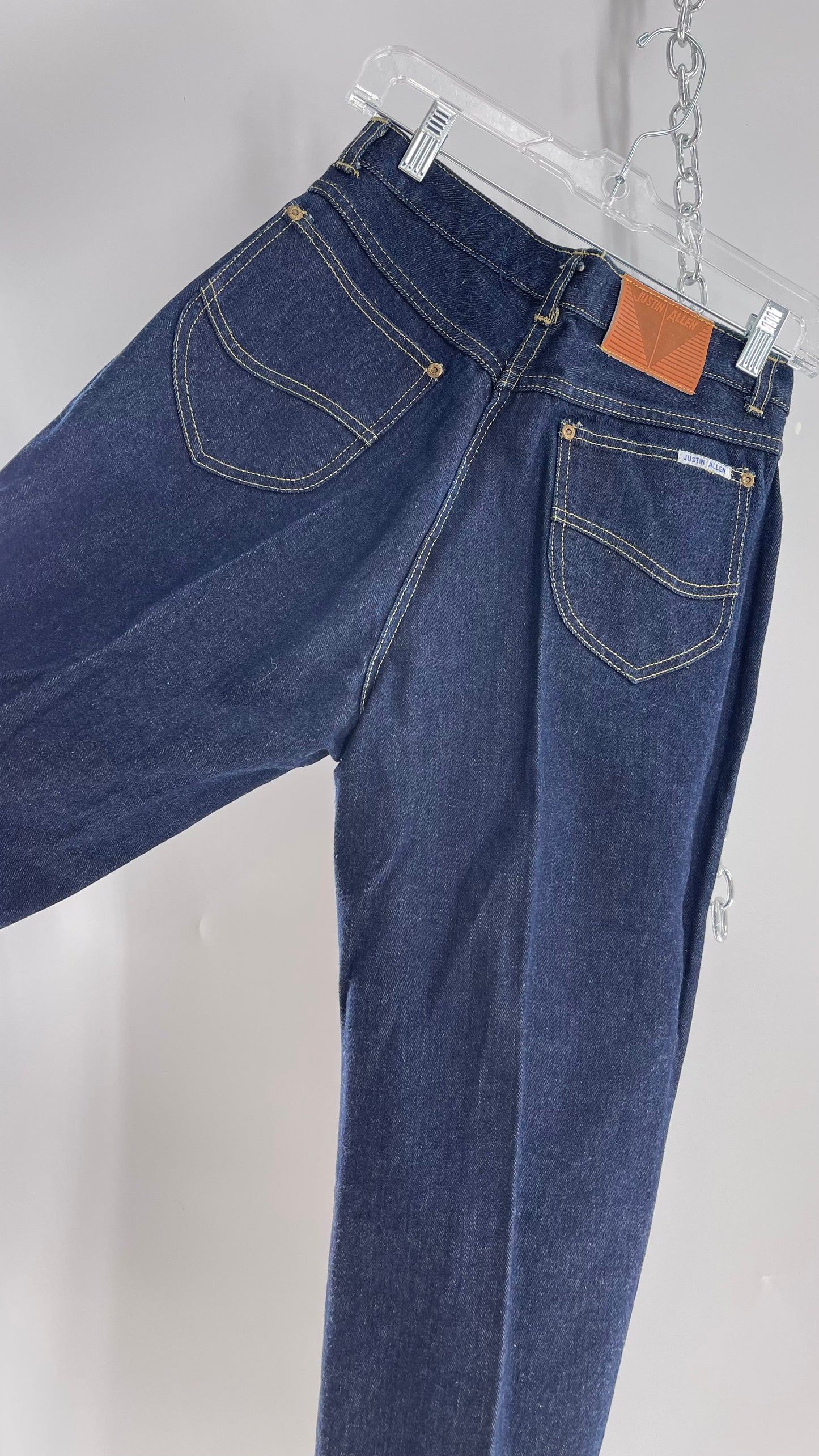 Vintage Justin Allen Dark Wash 70’s-80’s High Waisted Mom Jean (11)