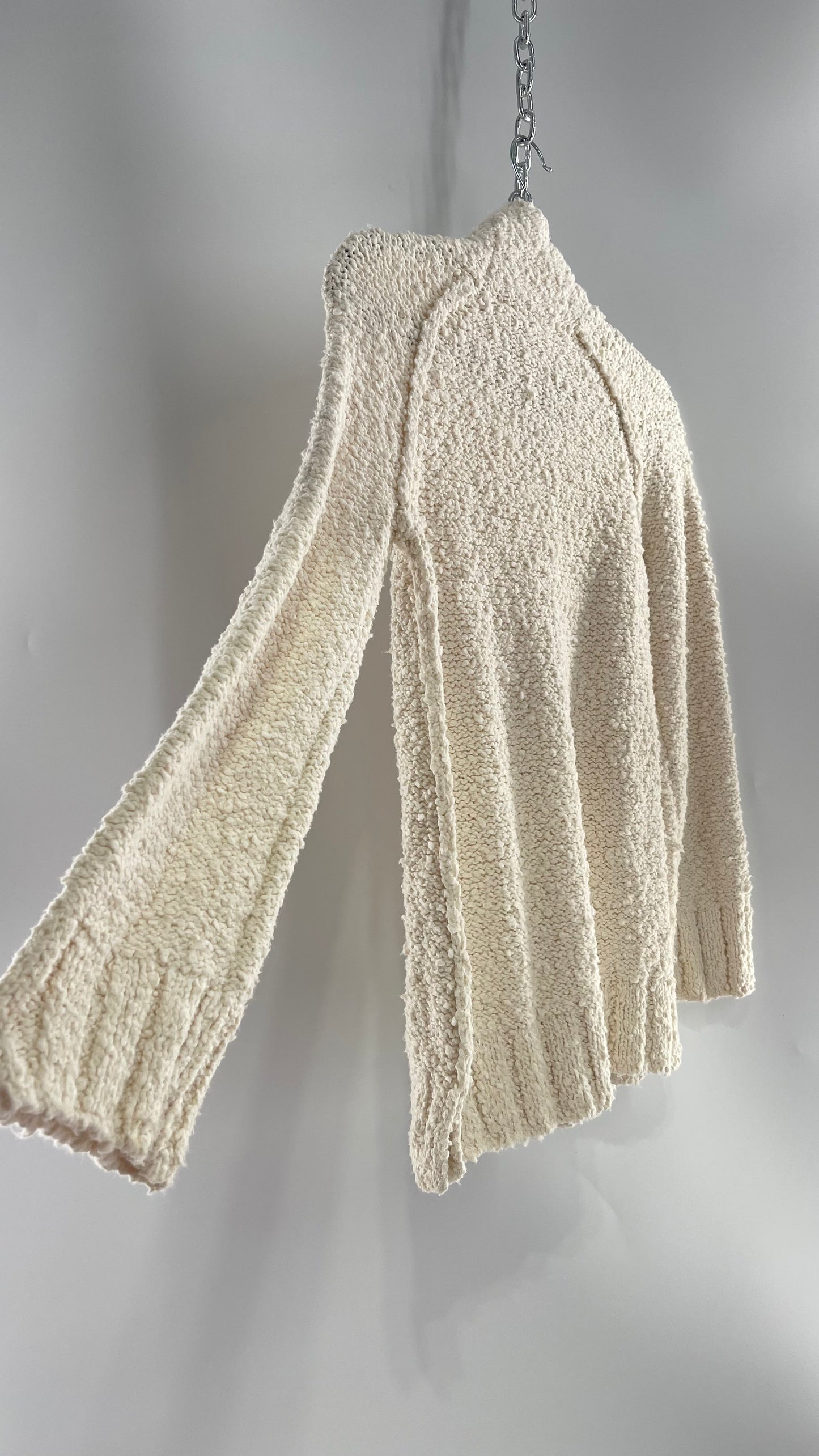 Moth Anthropologie Juliette Ivory White Knit Turtleneck Sweater(XS)
