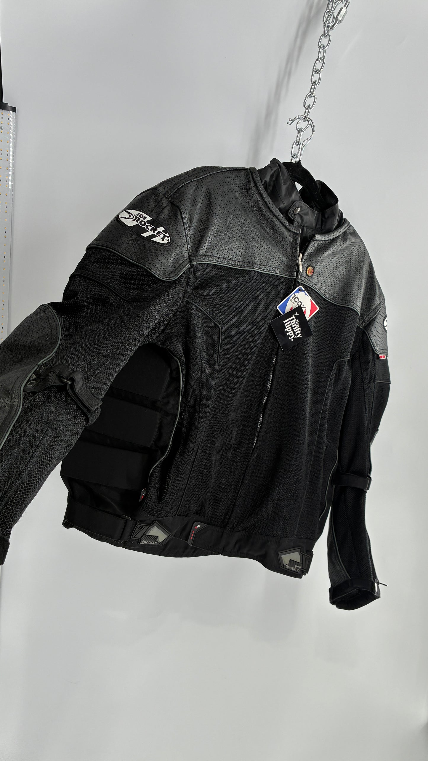 Vintage JOE ROCKET Padded Motorcycle Jacket with Tags Attached (XXL)