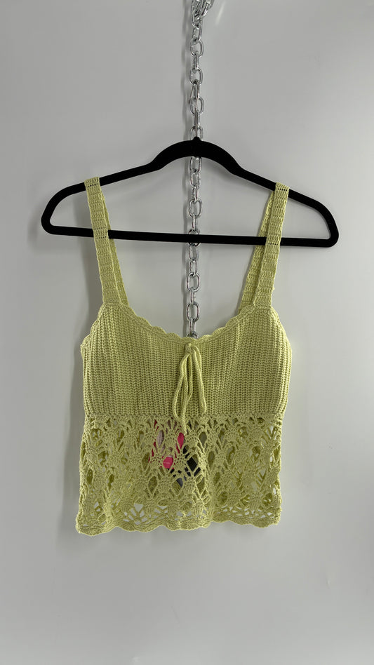 EDIKTED Green Knit Camisole with Tags Attached(XS)