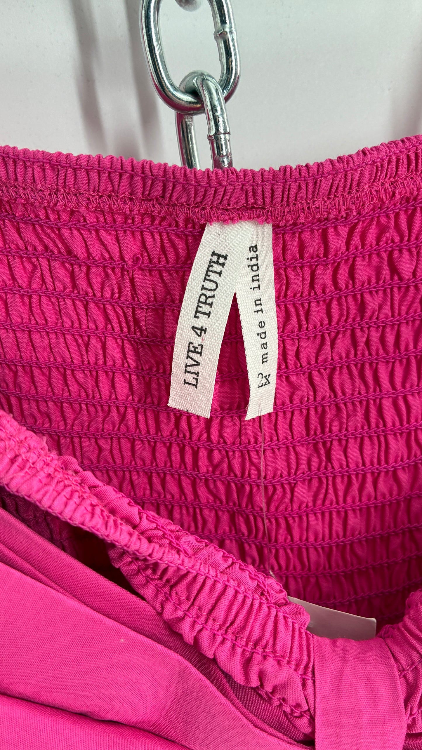 Vintage MadRag Oversized Pink Bow Bustier Top with Tags Attached (2X)