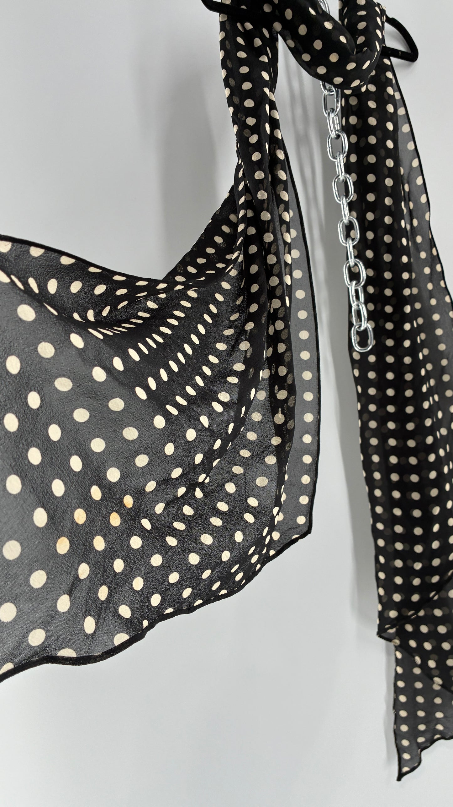 Vintage Polka Dot Scarf