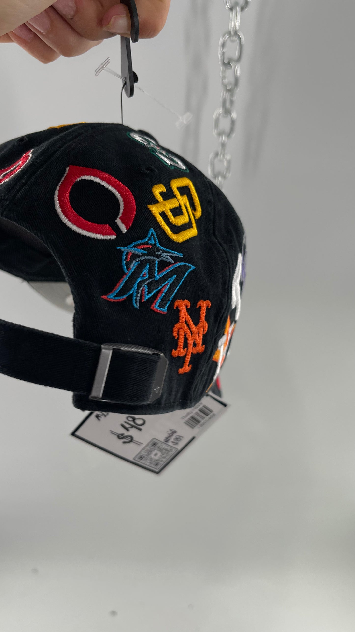 MLB Black Logo Baseball Hat