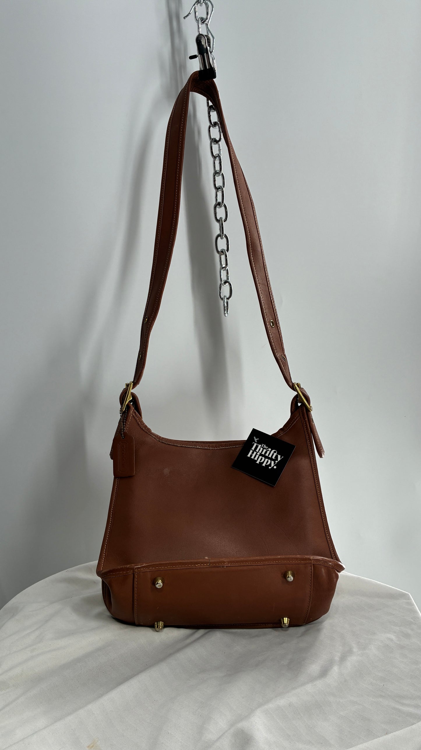 Vintage COACH Brown Leather Legacy Cross Body Shoulder Purse