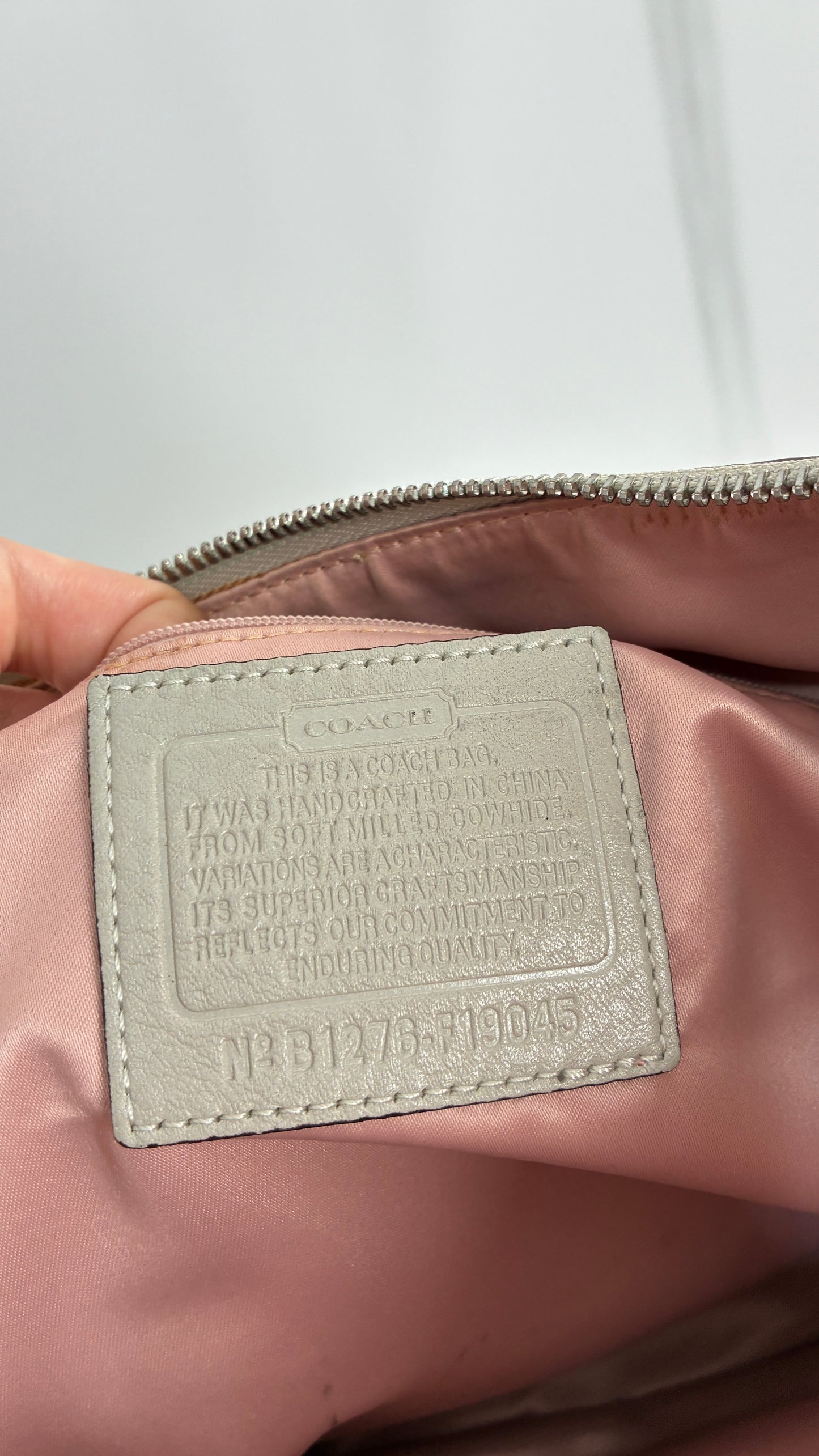 Vintage COACH Penelope Grey Leather Crossbody