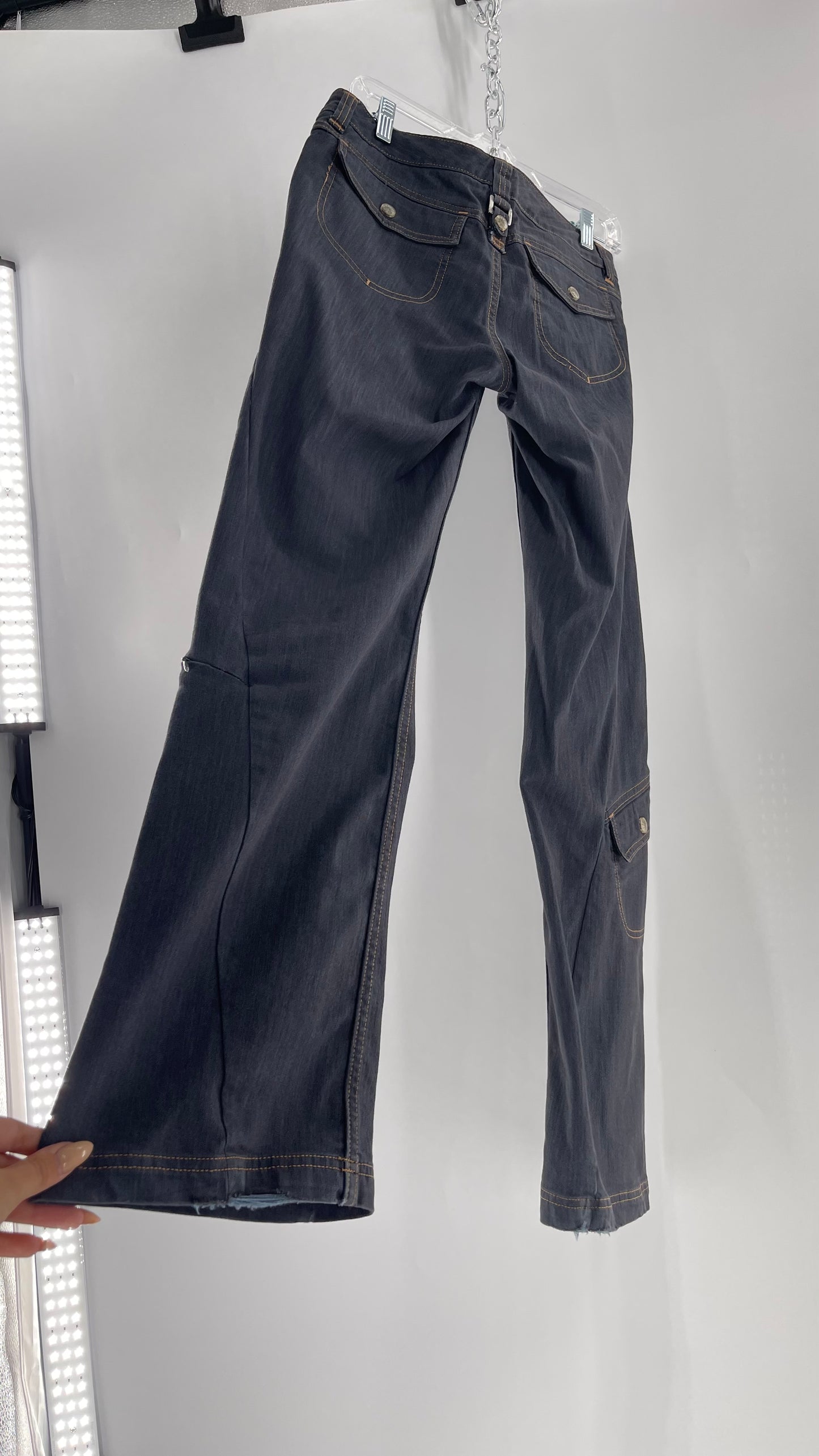 Athleta Flare Denim Cargos (6)