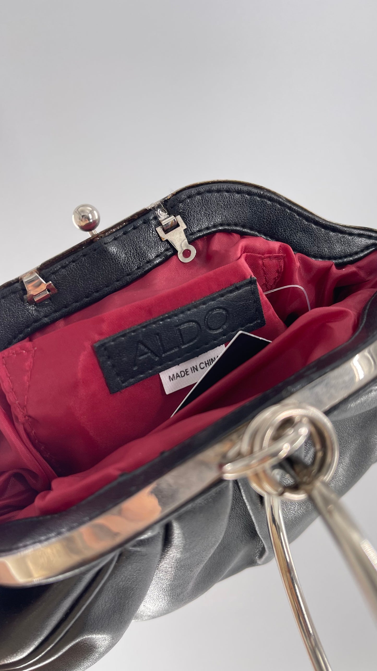 ALDO Black Leather Mini Purse