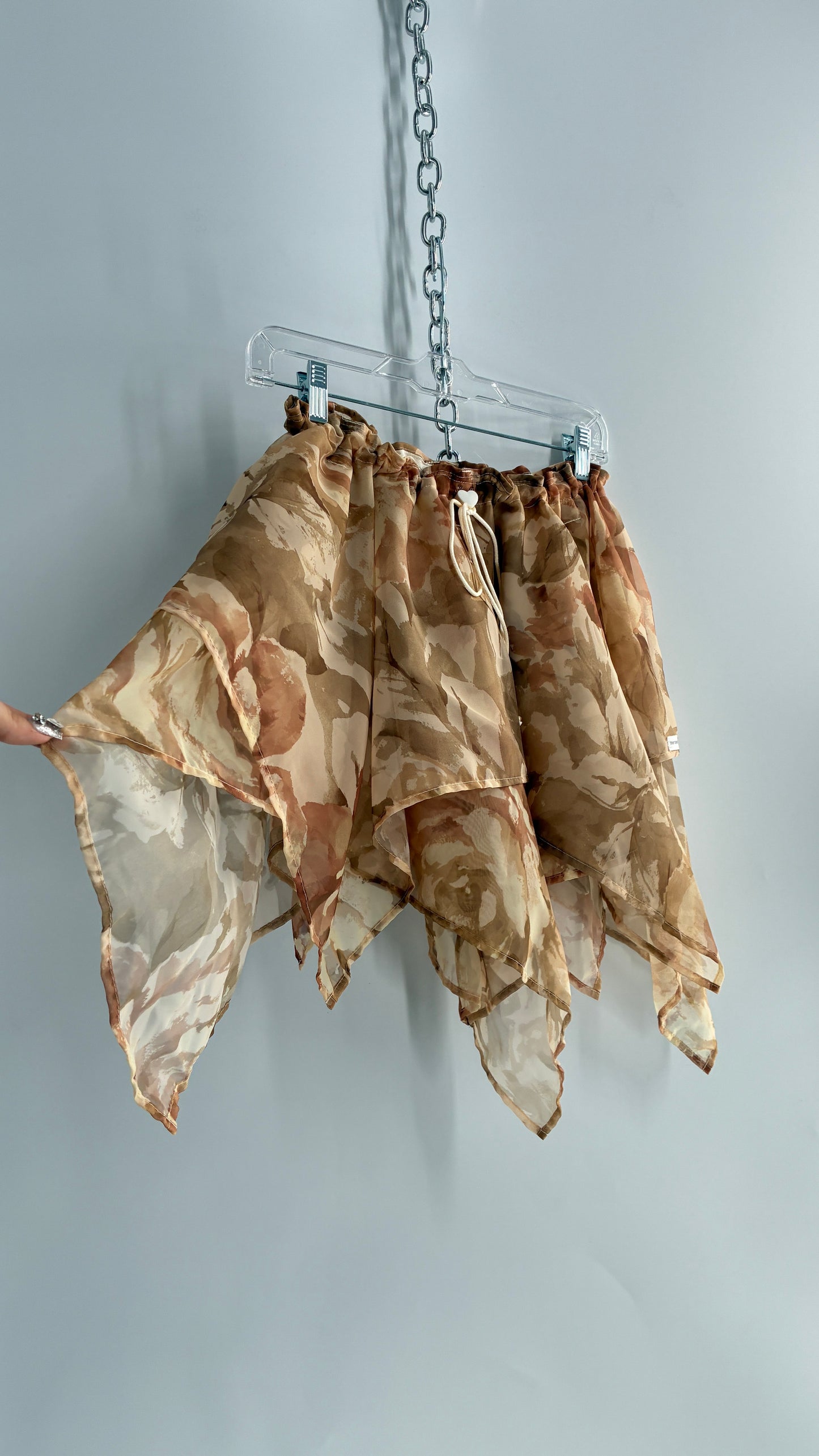 Handmade Handkerchief Hem Mini Skirt