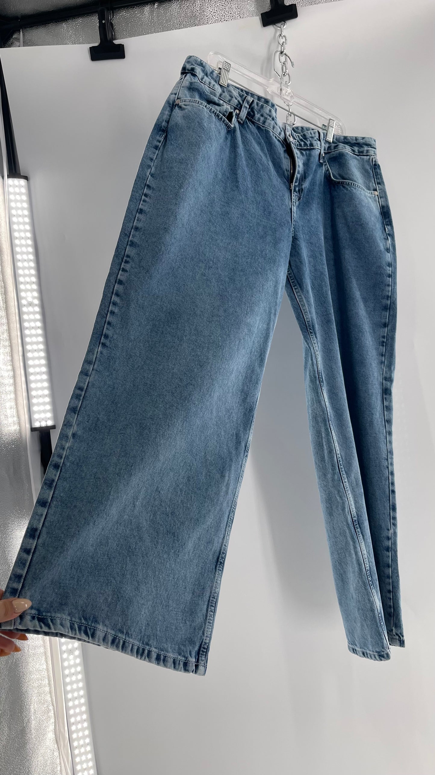 Ragged Priest Light Wash Straight Leg Jeans (36)