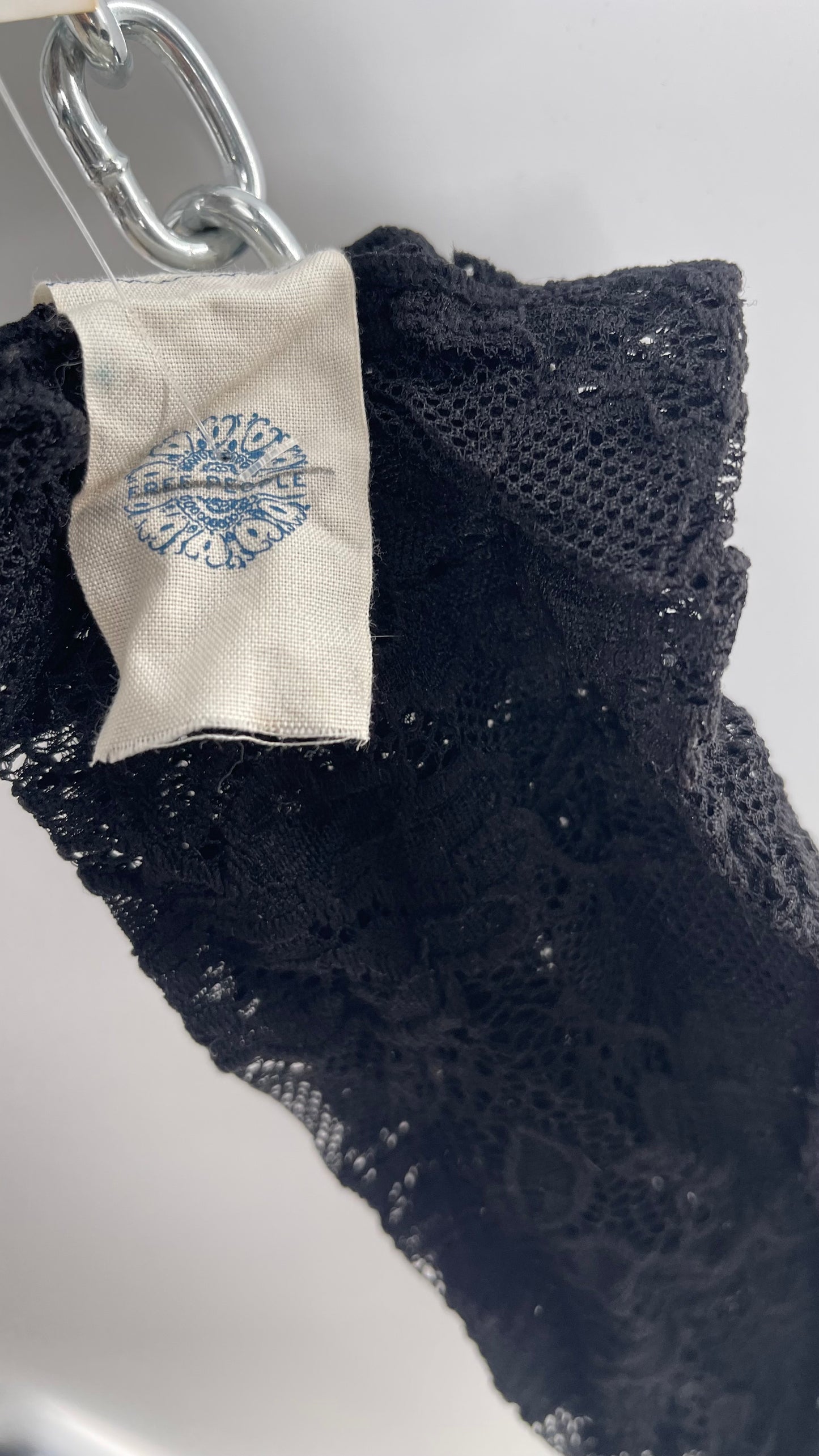 Free People Black Lace Socks