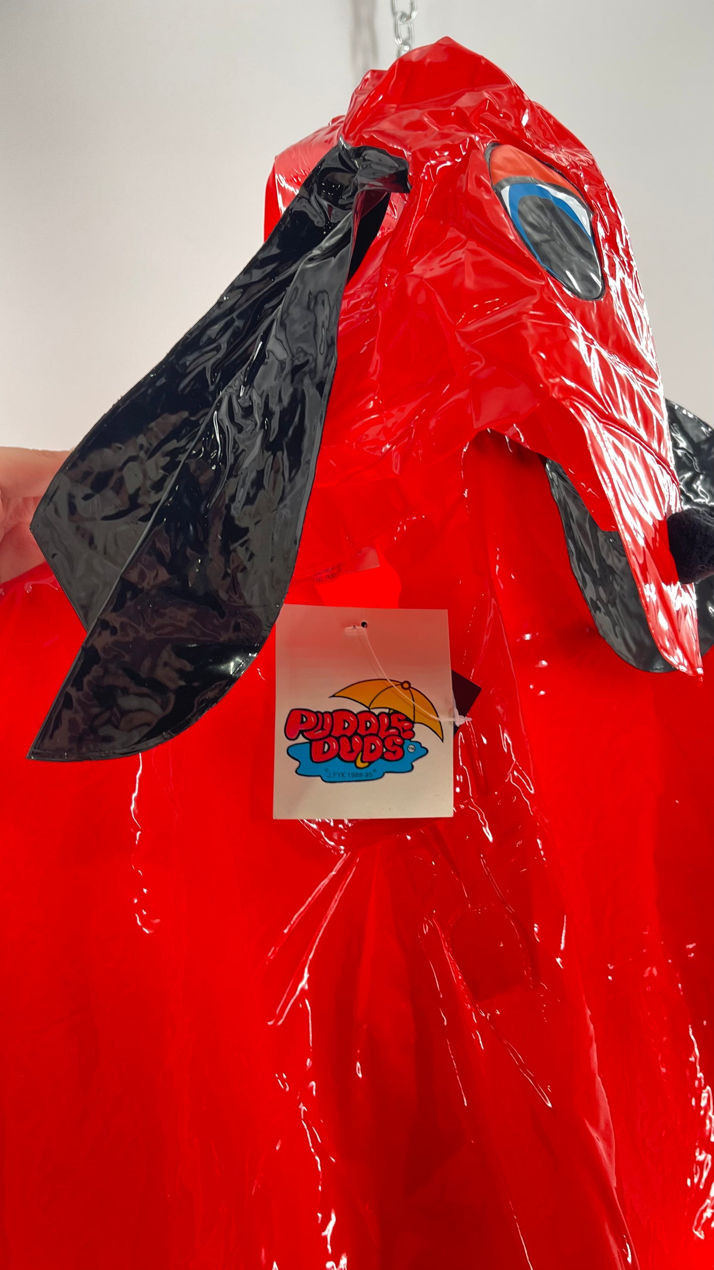Deadstock Vintage Puddle Duds Puppy Rain Poncho with Dog Hood and Floppy Ears ‘90s (One Size)