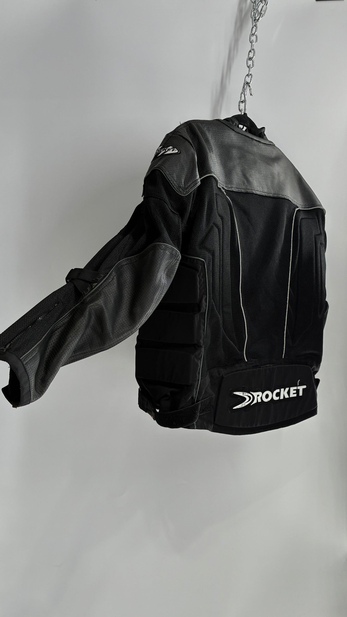 Vintage JOE ROCKET Padded Motorcycle Jacket with Tags Attached (XXL)