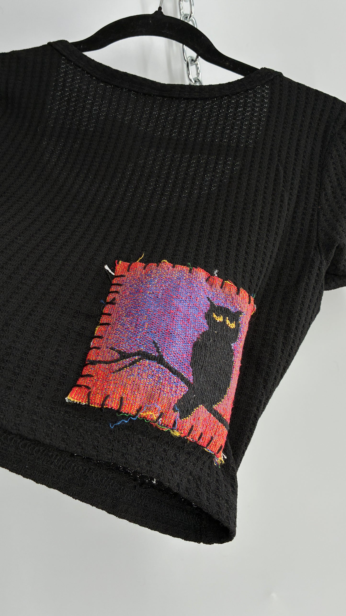 Handmade Patchwork Tapestry Halloween Baby T (S/M)