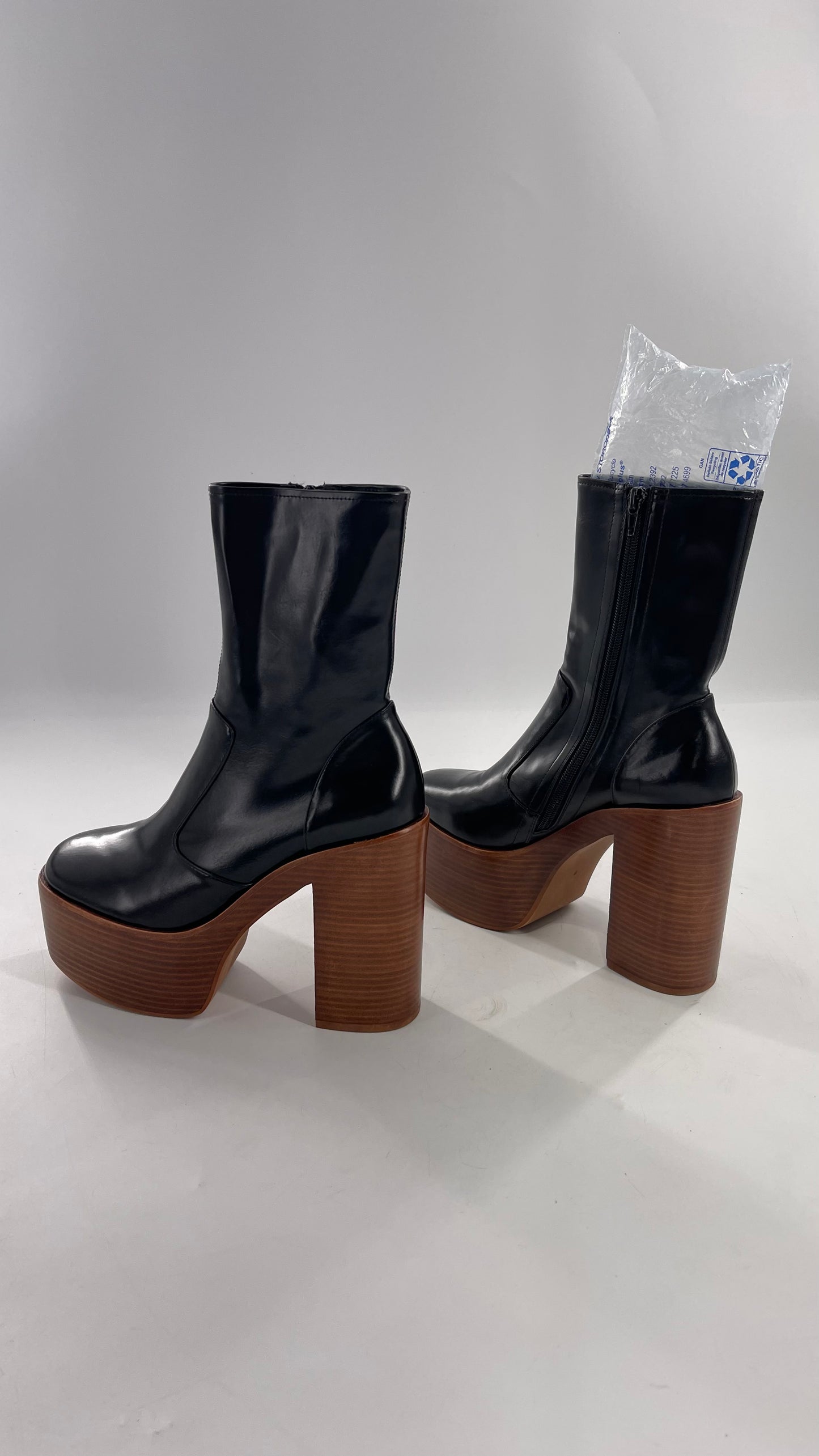 Jeffrey Campbell Mexique Black Boot with Platform And Chunky Wooden Heel (8)