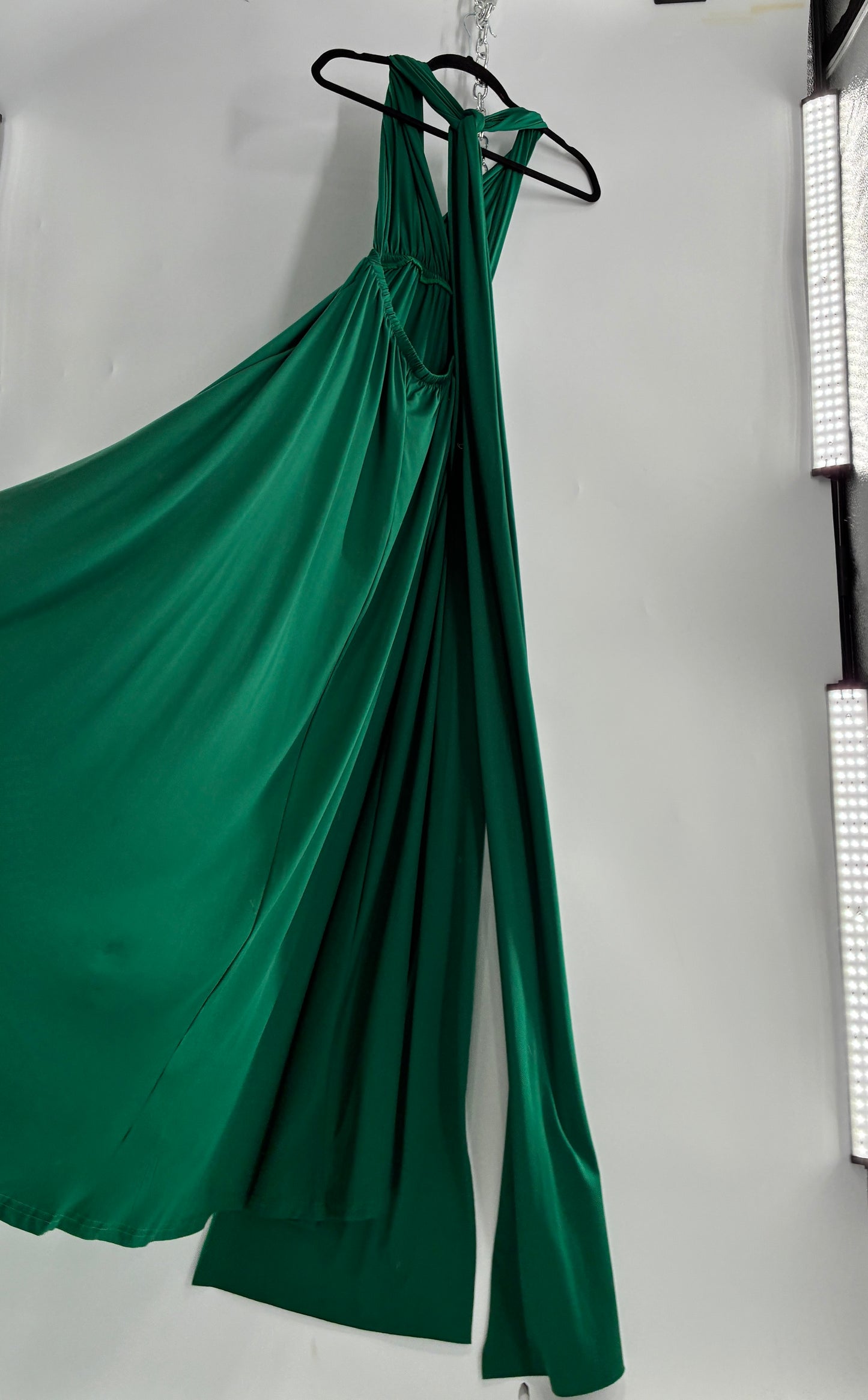 IBTOM CASTLE Forest Green Lycra Multi-Way Convertible Maxi (S)