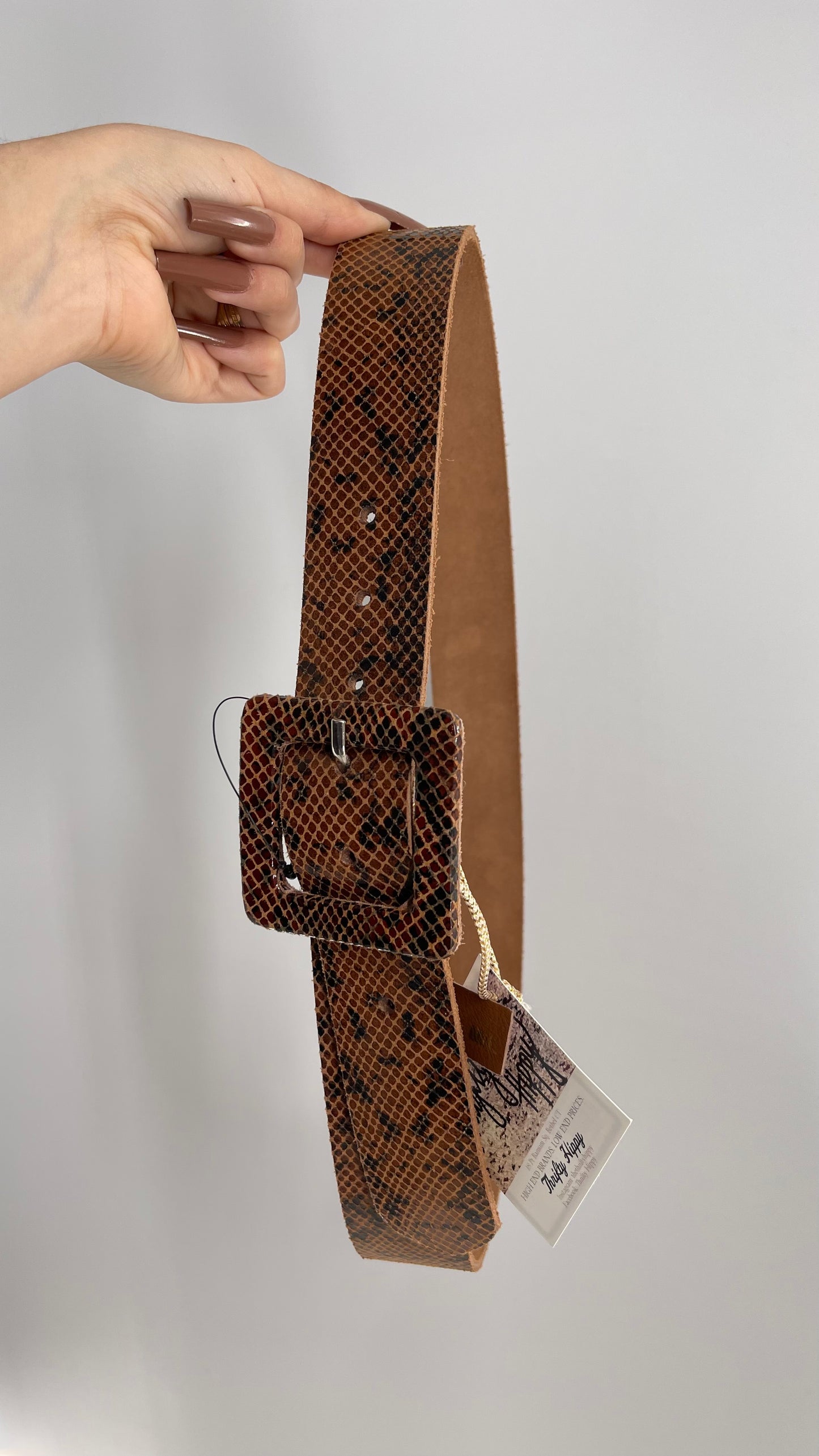 Free People Brown Snake Skin Pattern Size (M/L)