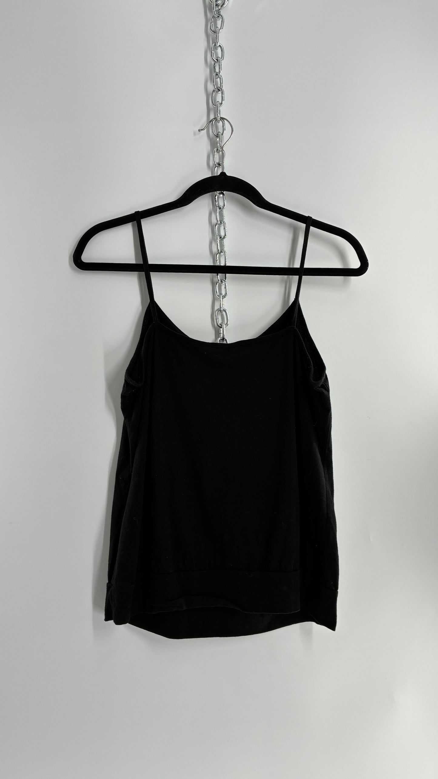 NEU LOOK Vintage Black Silver Studded Neckline Camisole Tank (12)