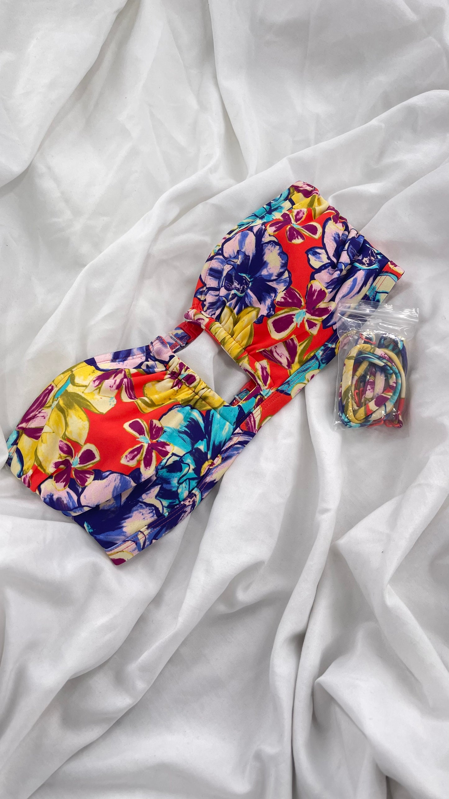 Urban Outfitters Out From Under Tropical Floral Swim Top (Small)